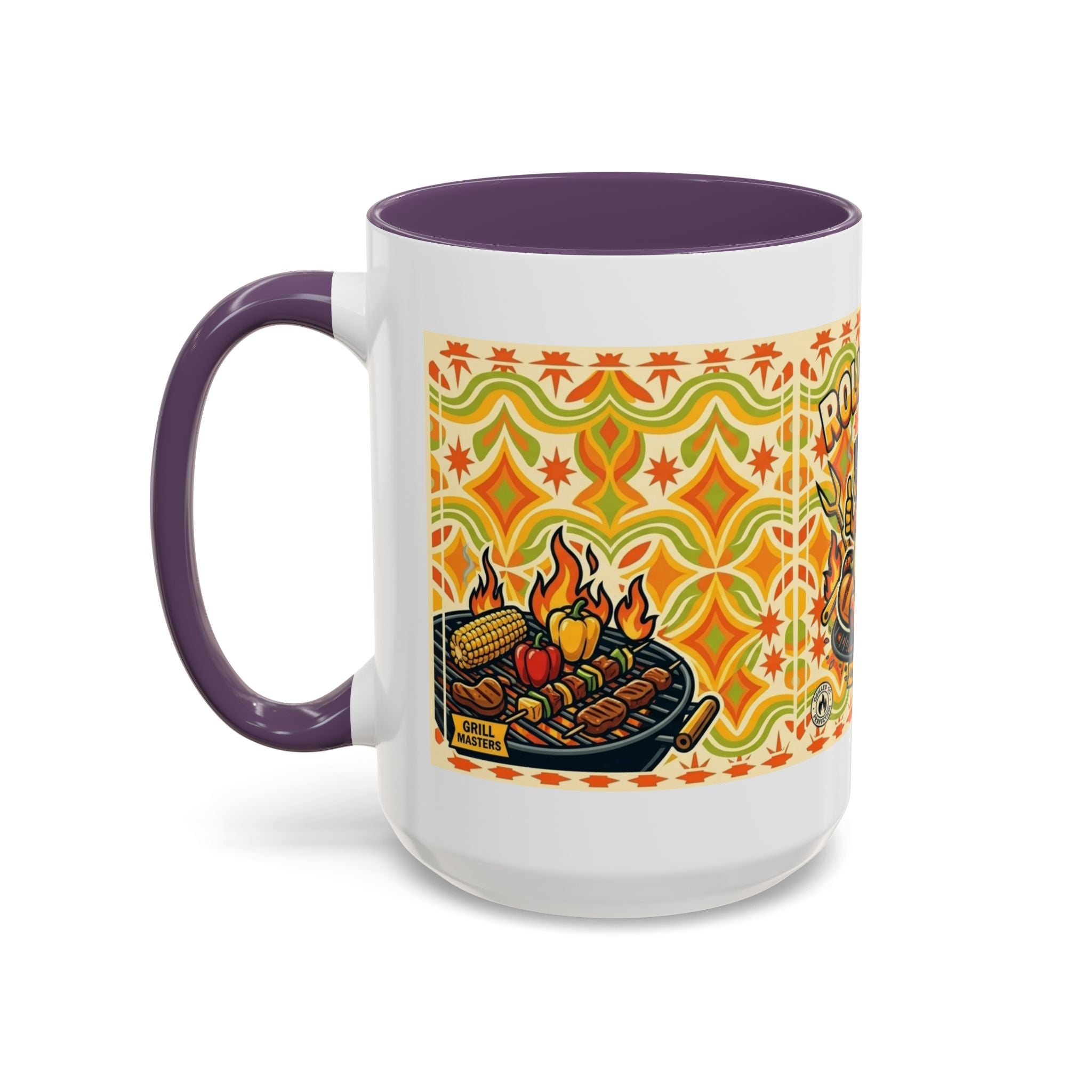 Retron Hot Dog Food Truck Accent Coffee Mug — "Rollin Dog" Retro Summer BBQ Mug (11/15oz)