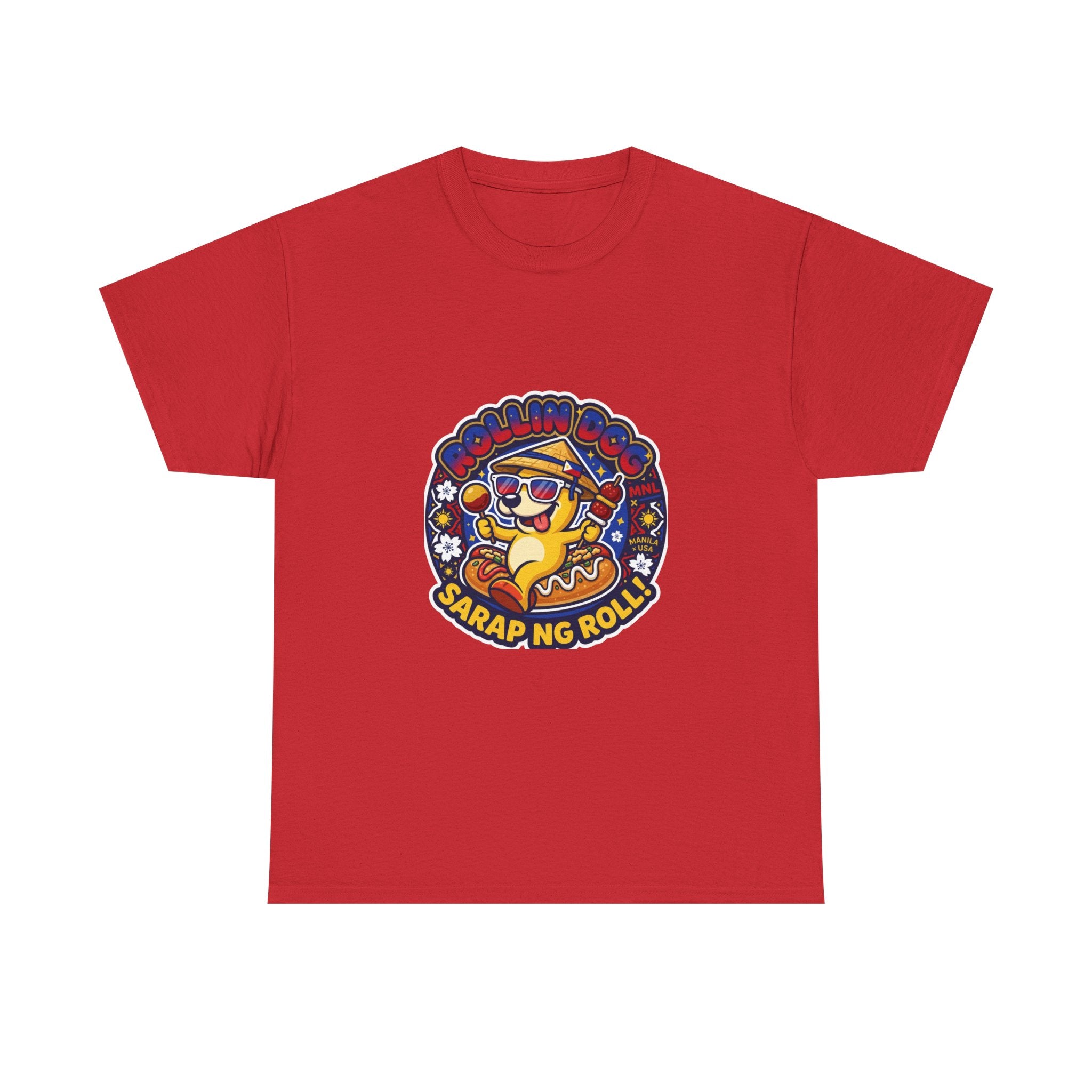 T-Shirt — 'Sarap ng Roll' Retro Cartoon Lumpia Design