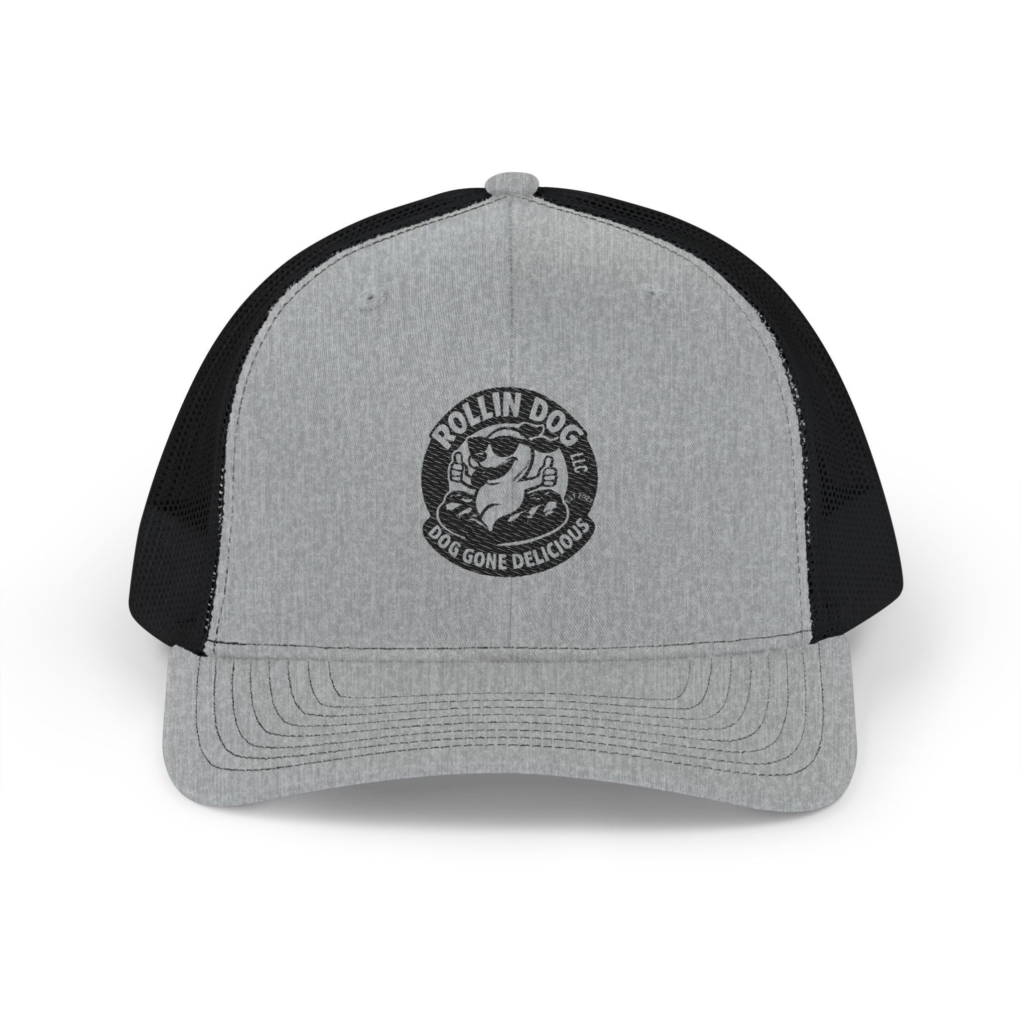 Trucker Cap — "Rollin' Dog" Embroidered Snapback