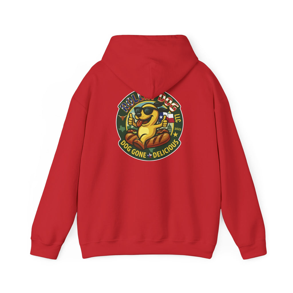 Hoodie - Retro 'Dog Gone Delicious' Hot Dog Mascot Pullover