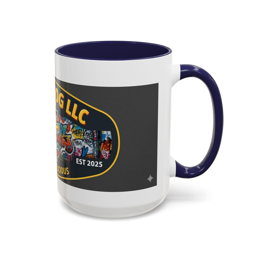 Rolling Dog Coffee Mug — 'Dog Gone Delicious' Skateboard Hot Dog Design