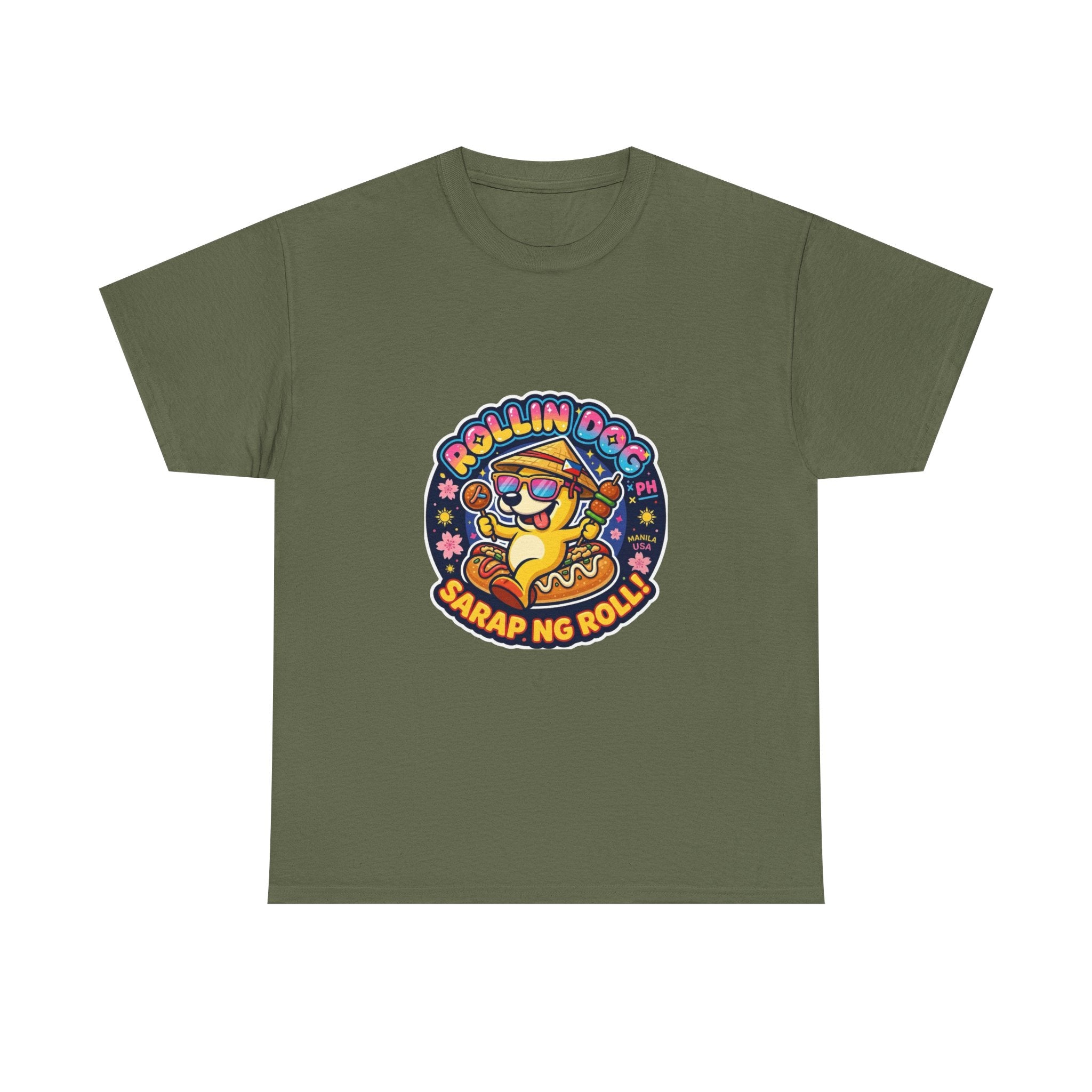 T-Shirt — "Rollin Dog" Sarap ng Roll Cute Filipino Foodie Tee