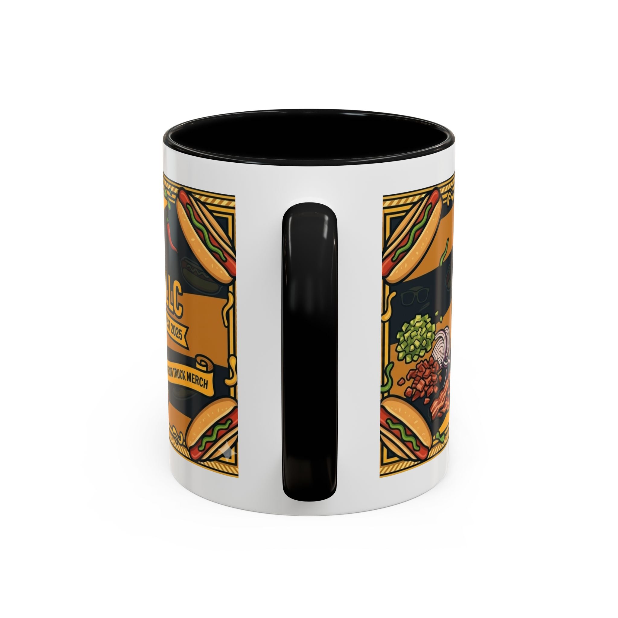 Rollin Dog Hot Dog Mug — Retro 'Dog Gone Delicious' Coffee Cup (11/15oz)