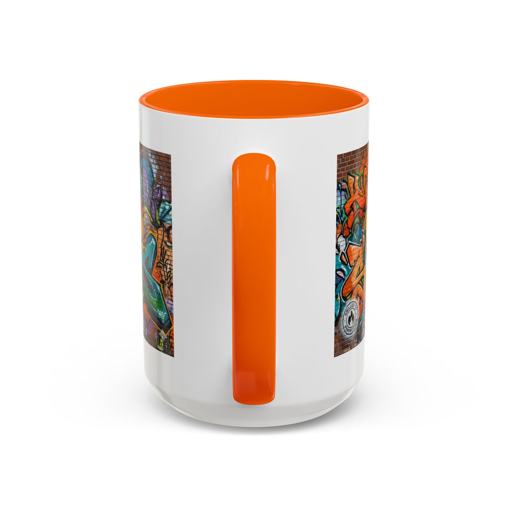 Rollin' Dog Graffiti Coffee Mug — Fun Hot Dog Street Art Accent Mug (11/15oz)