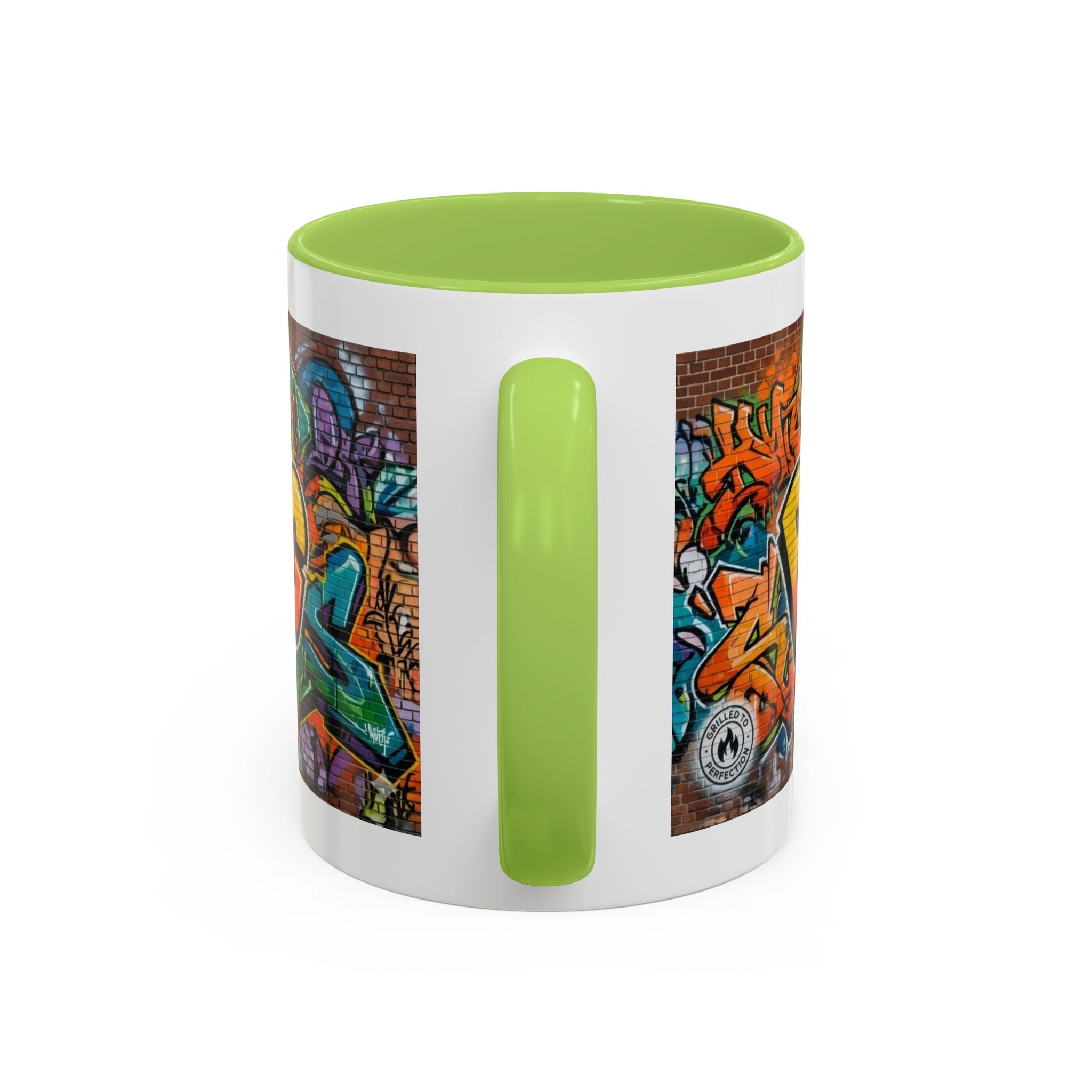 Rollin' Dog Graffiti Coffee Mug — Fun Hot Dog Street Art Accent Mug (11/15oz)