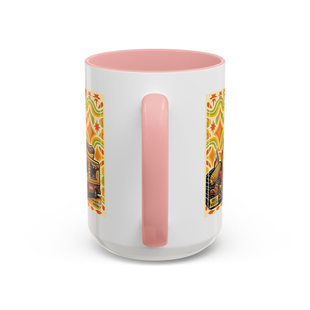 Retron Hot Dog Food Truck Accent Coffee Mug — "Rollin Dog" Retro Summer BBQ Mug (11/15oz)
