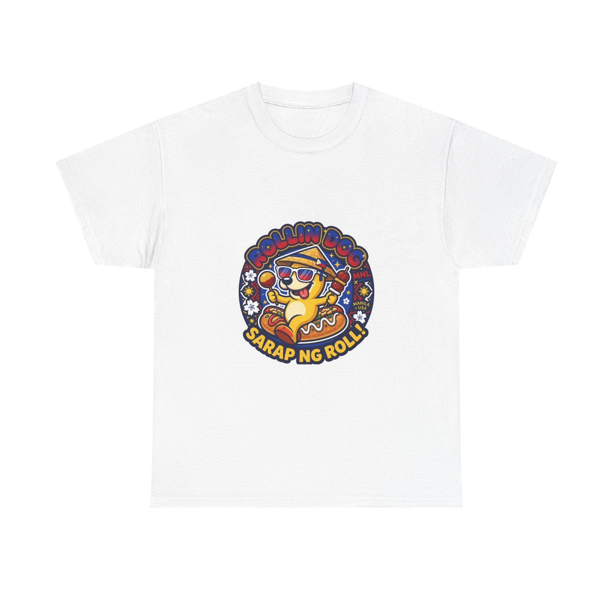 T-Shirt — 'Sarap ng Roll' Retro Cartoon Lumpia Design
