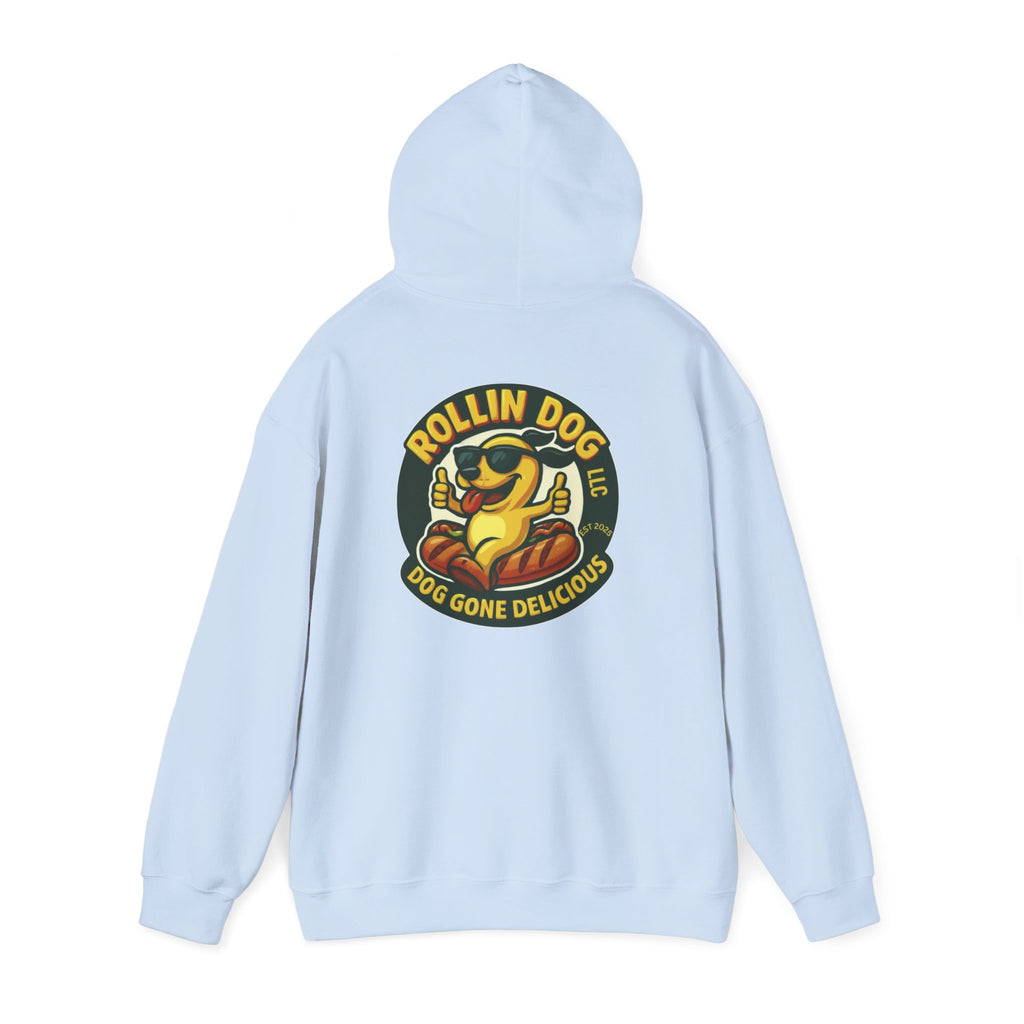 Original Dog Logo Hoodie — 'Rollin Dog LLC: Dog Gone Delicious' Graphic Pullover