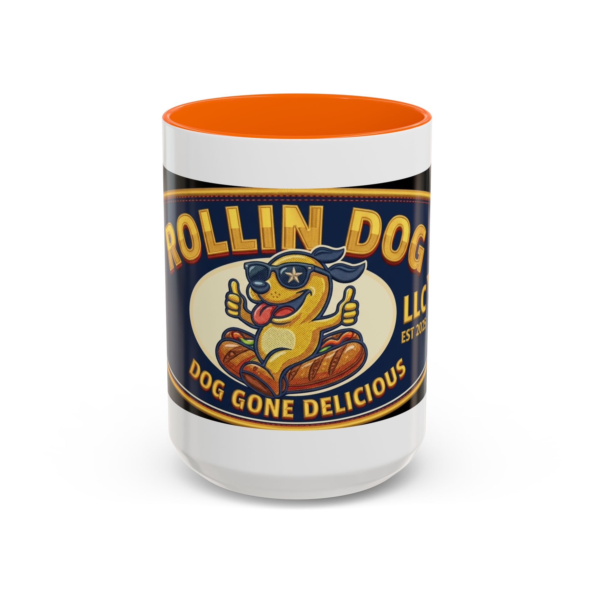 Texas Rollin Dog Coffee Mug - 'Dog Gone Delicious' Novelty Accent Mug (11/15oz)