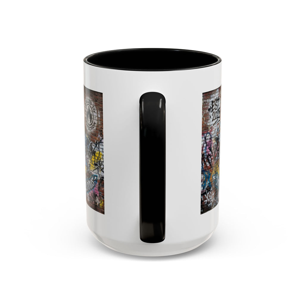 Rollin' Dog Graffiti Coffee Mug – "Dog Gone Delicious" Accent Mug