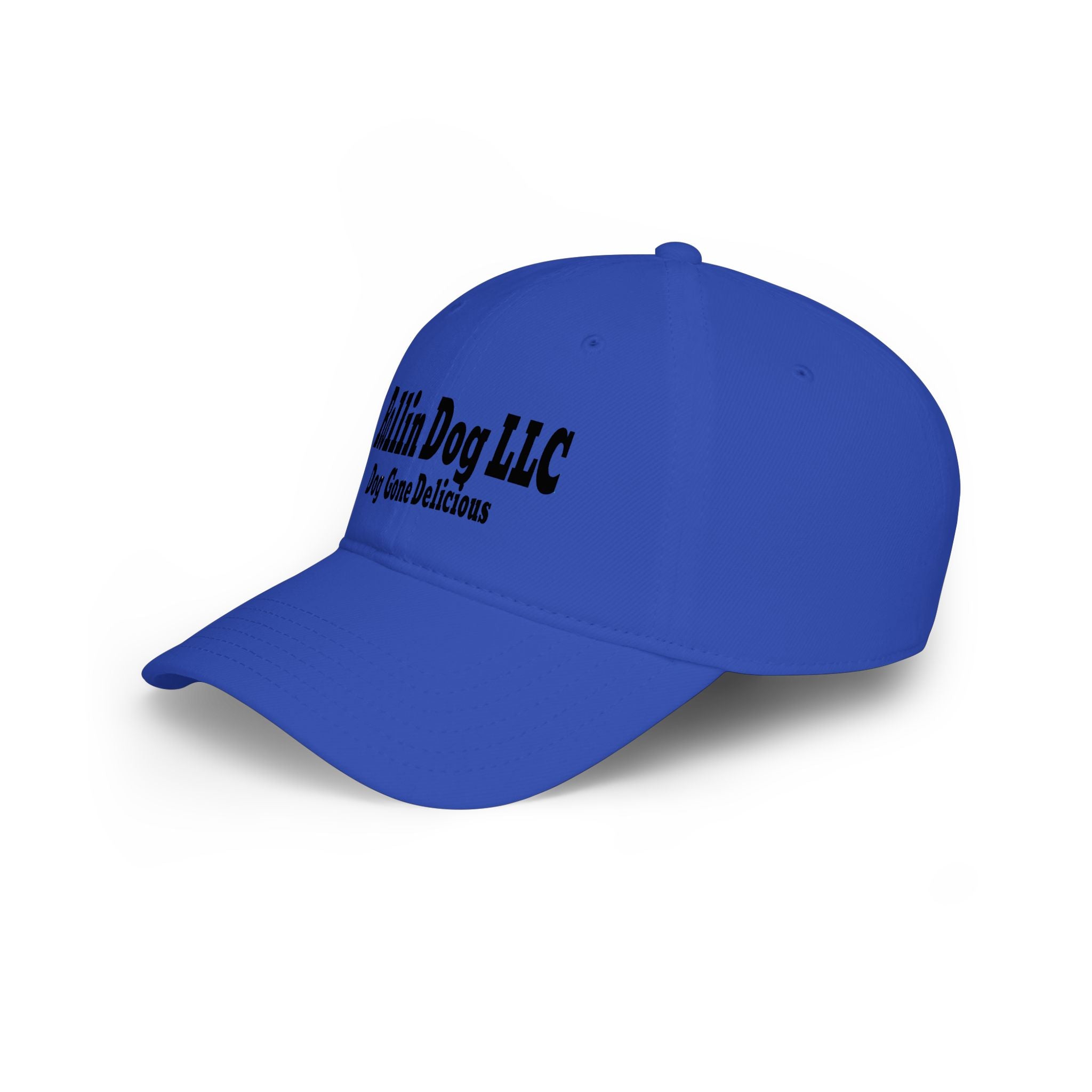 Low Profile Baseball Cap — Rollin Dog LLC "Dog Gone Delicious" Embroidered Hat