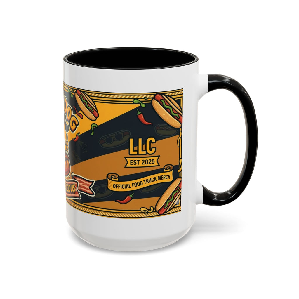 Rollin Dog Hot Dog Mug — Retro 'Dog Gone Delicious' Coffee Cup (11/15oz)