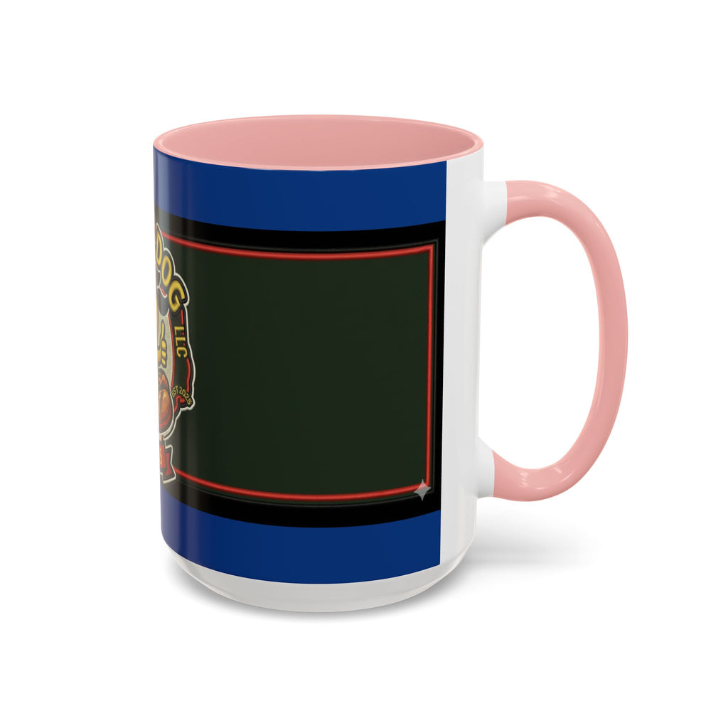 Texas Rollin Dog 'Dog Gone Delicious' Accent Coffee Mug – Fun Hot Dog Logo 11/15oz