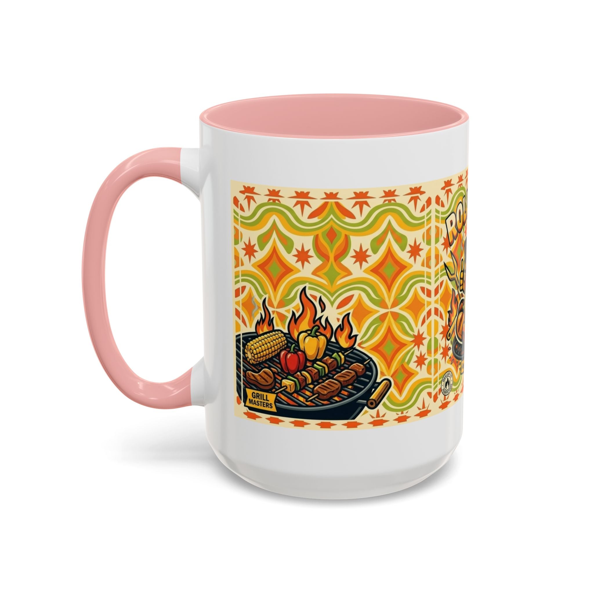 Retron Hot Dog Food Truck Accent Coffee Mug — "Rollin Dog" Retro Summer BBQ Mug (11/15oz)