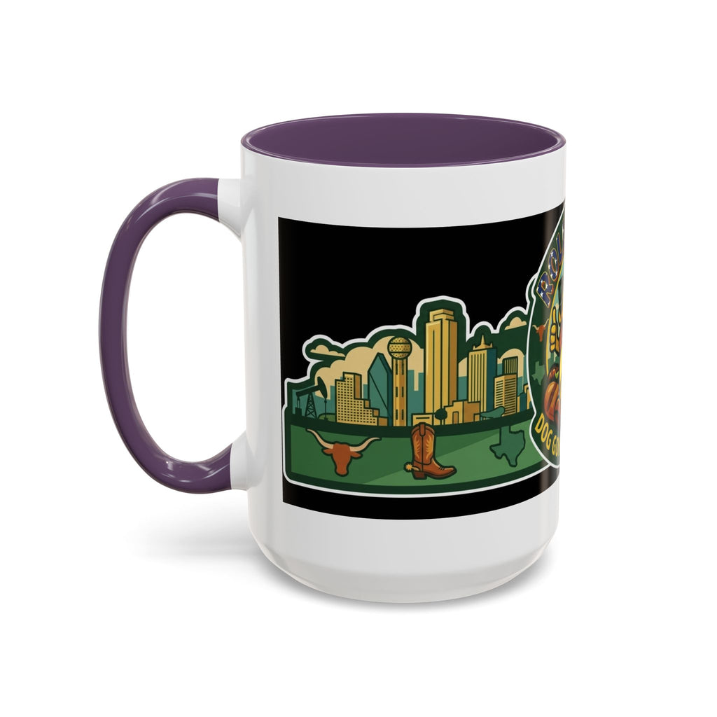 San Antonio Rollin Dog Coffee Mug — Fun Hot Dog Logo Accent Mug (11/15oz)