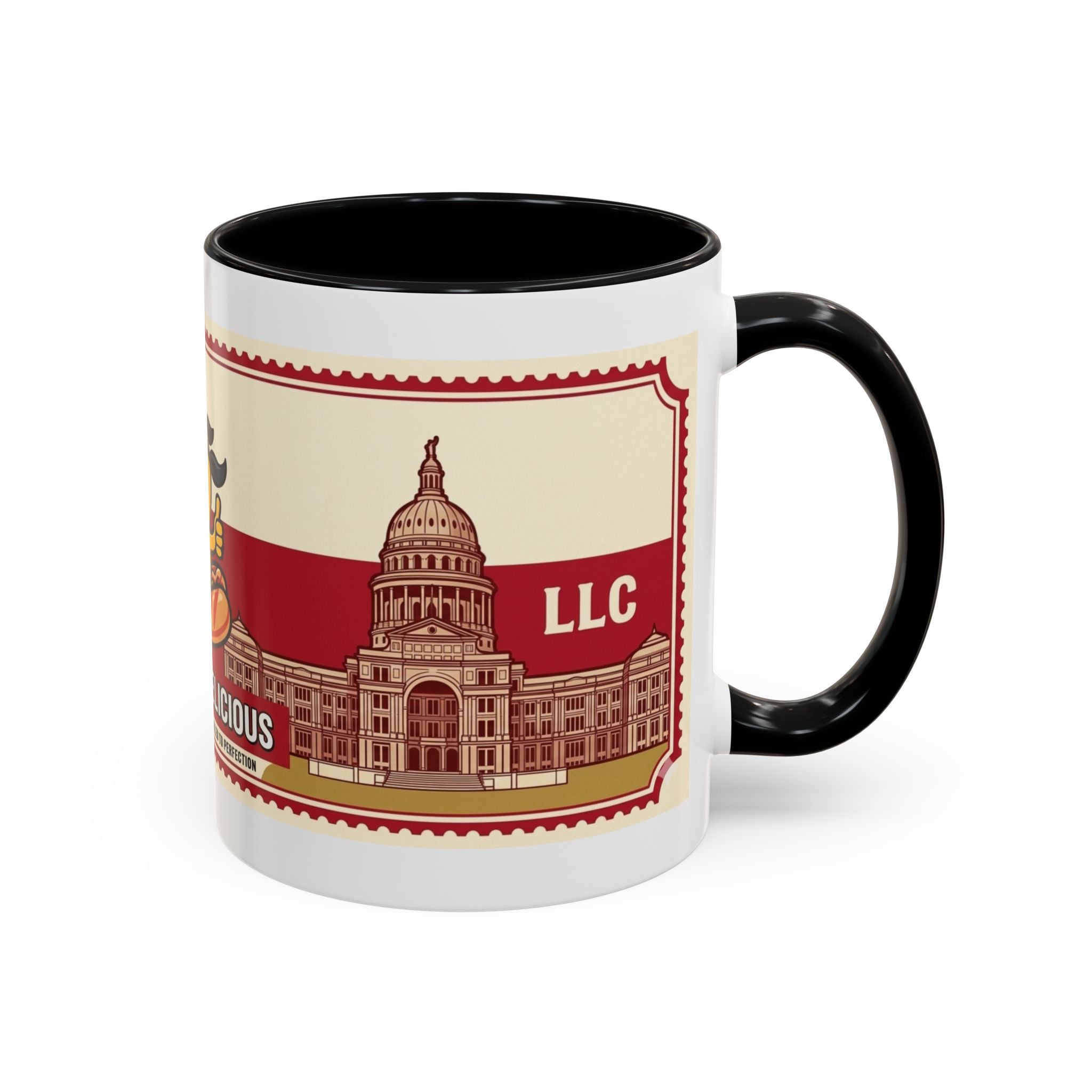 Rollin Dog Coffee Mug — Retro 'Dog Gone Delicious' Hot Dog Design (11/15oz)