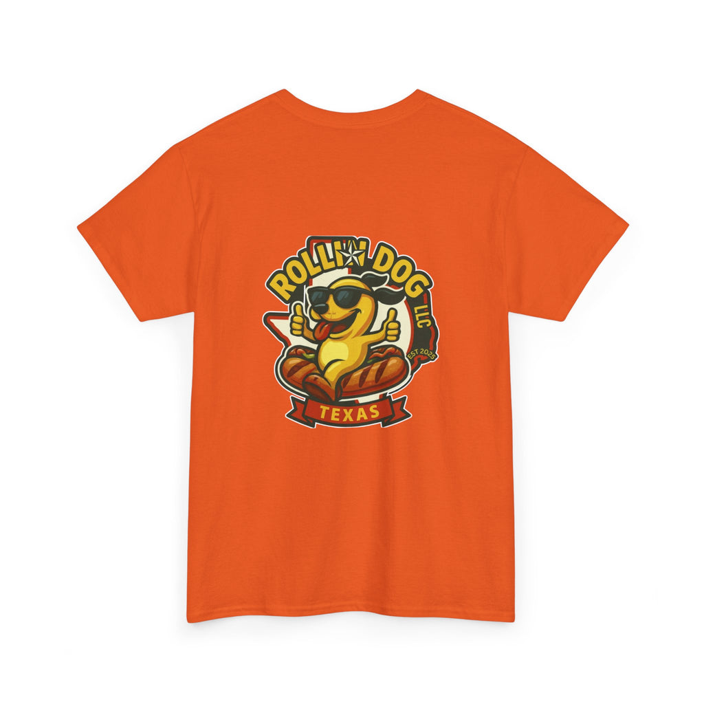 Rollin' Dog Texas T-Shirt — Retro Hot Dog Logo Tee