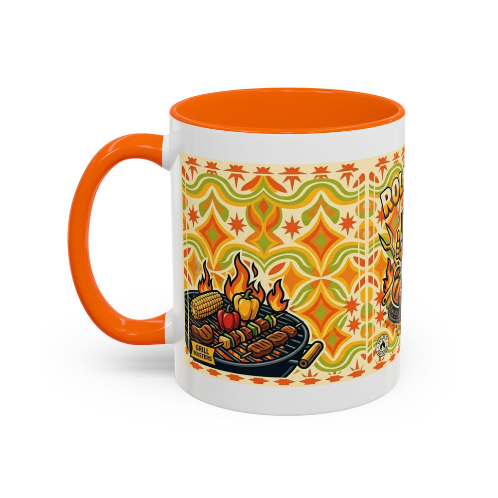 Retron Hot Dog Food Truck Accent Coffee Mug — "Rollin Dog" Retro Summer BBQ Mug (11/15oz)