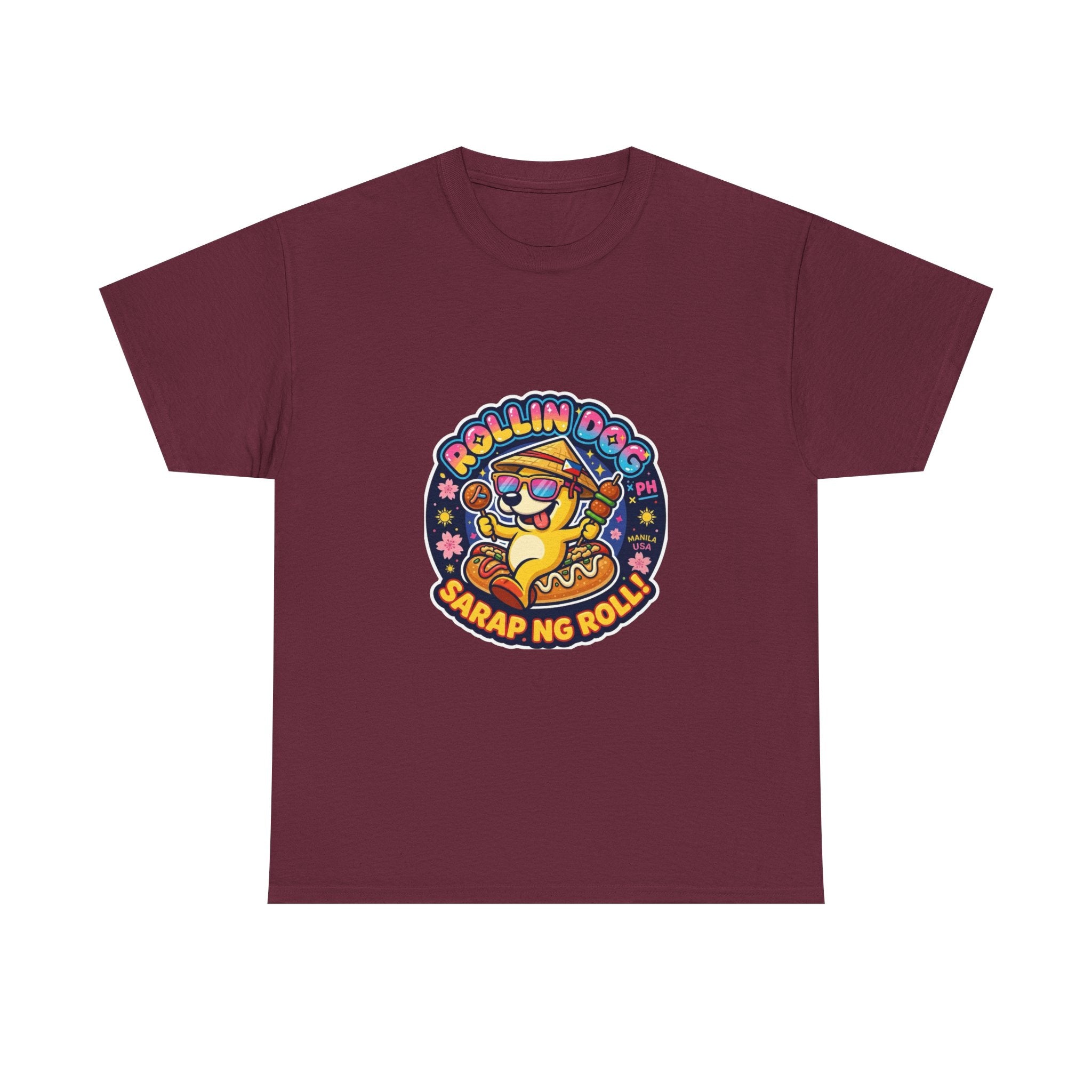 T-Shirt — "Rollin Dog" Sarap ng Roll Cute Filipino Foodie Tee