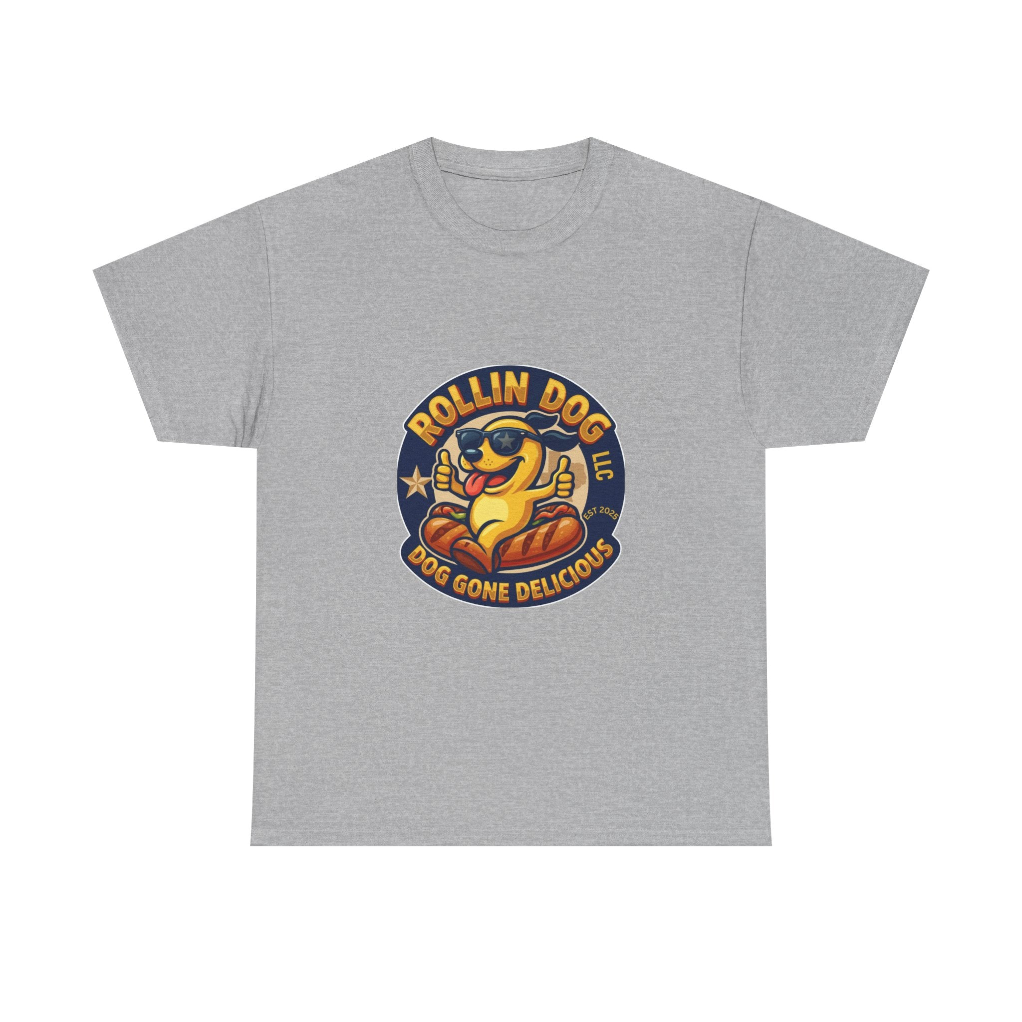 T-Shirt — "Texas Rollin Dog" Retro Hot Dog Mascot Tee