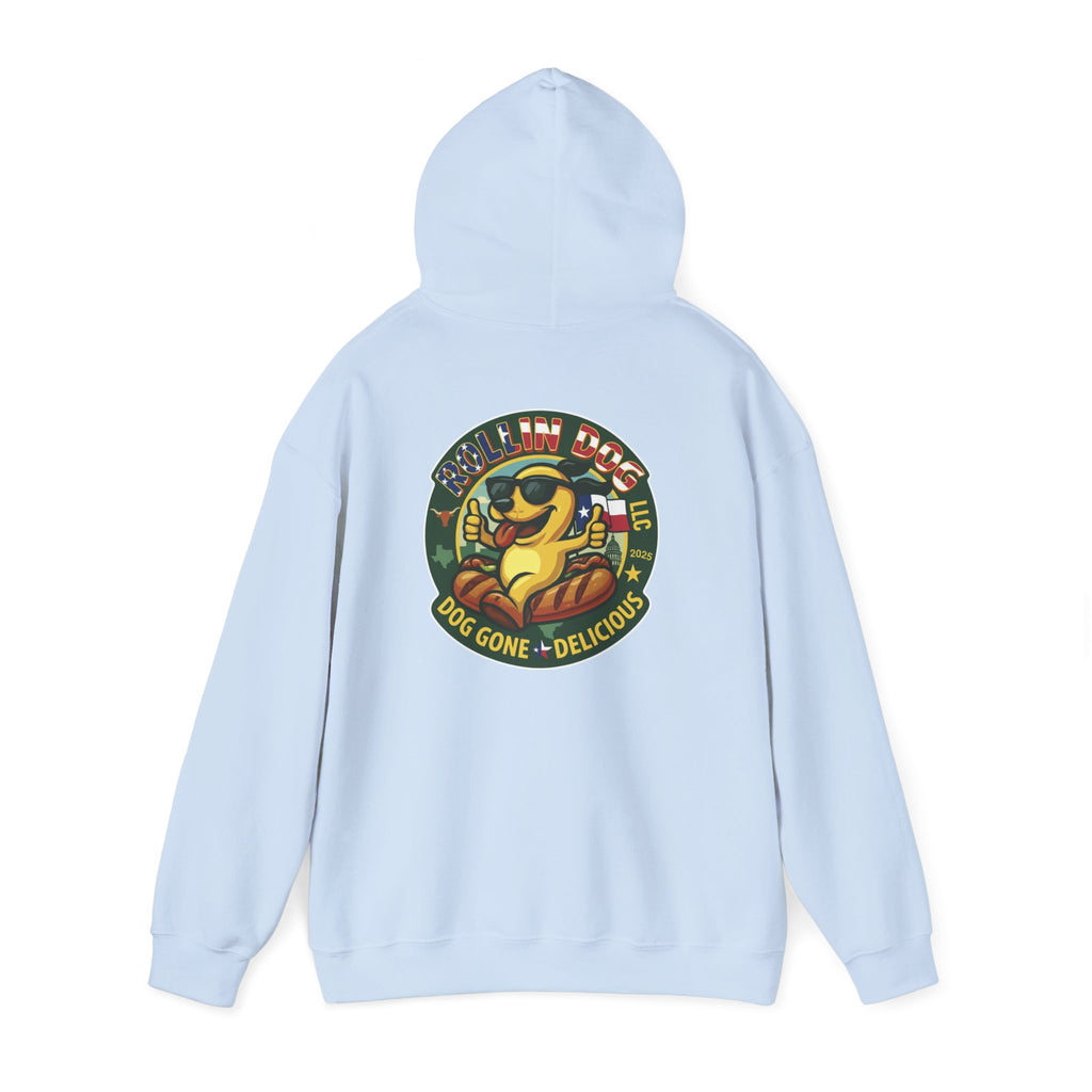 Hoodie - Retro 'Dog Gone Delicious' Hot Dog Mascot Pullover
