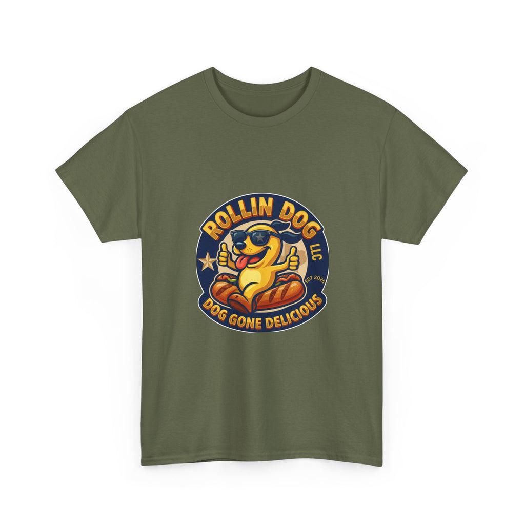 T-Shirt — "Texas Rollin Dog" Retro Hot Dog Mascot Tee