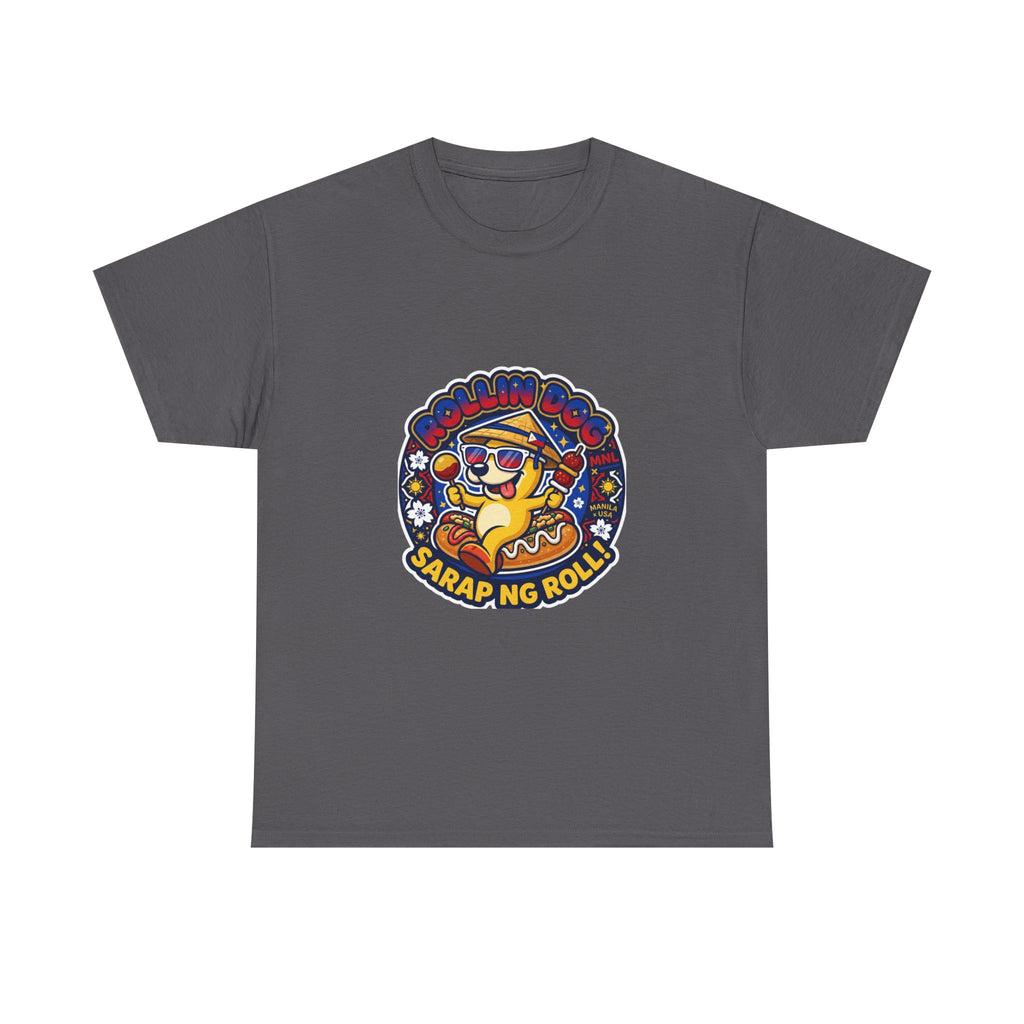 T-Shirt — 'Sarap ng Roll' Retro Cartoon Lumpia Design