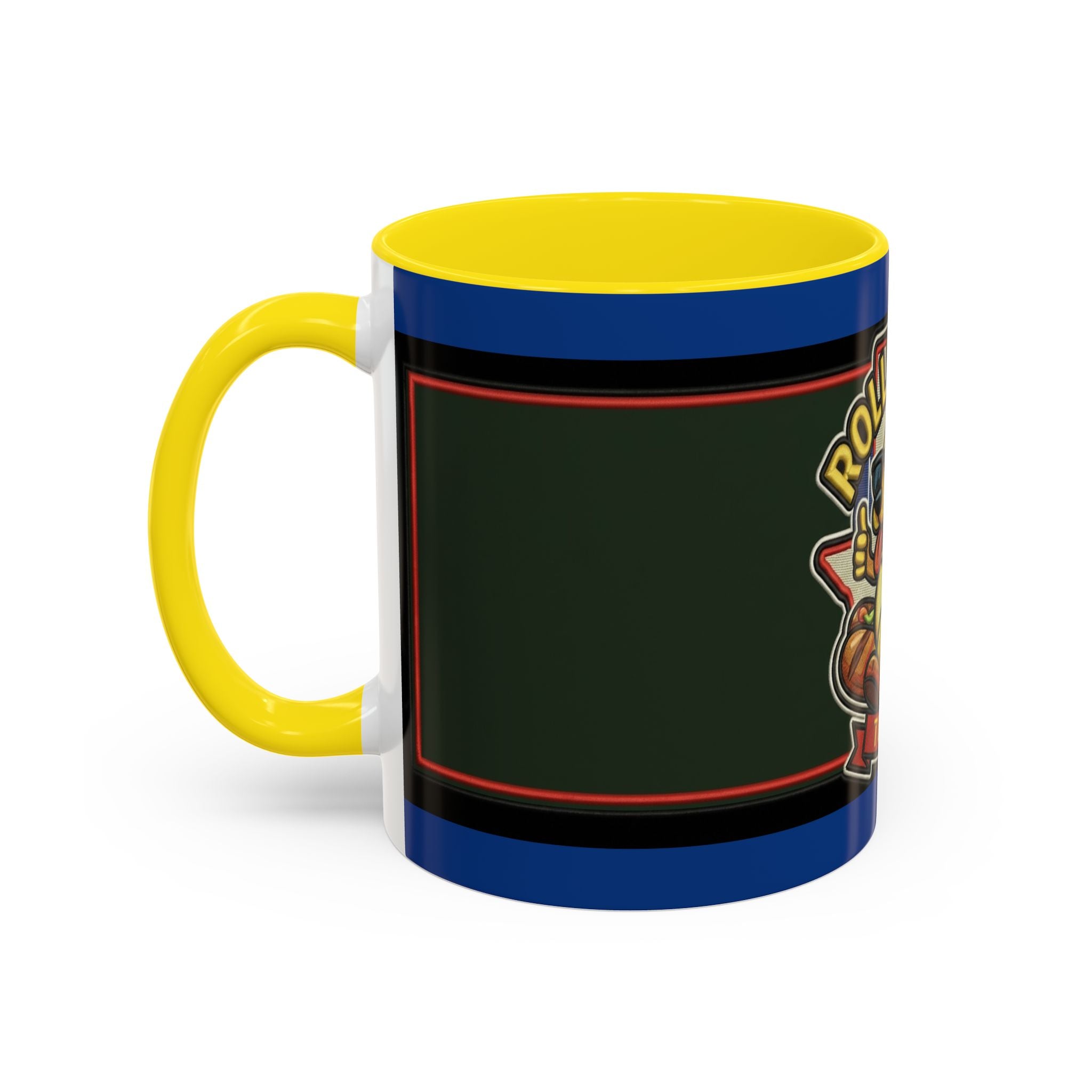 Texas Rollin Dog 'Dog Gone Delicious' Accent Coffee Mug – Fun Hot Dog Logo 11/15oz