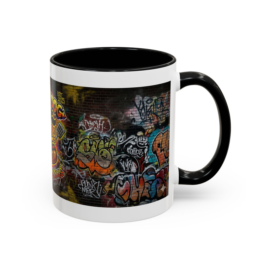 Rollin Dog Hot Dog Mug — Graffiti Skate Vibe Coffee Cup (11/15oz)