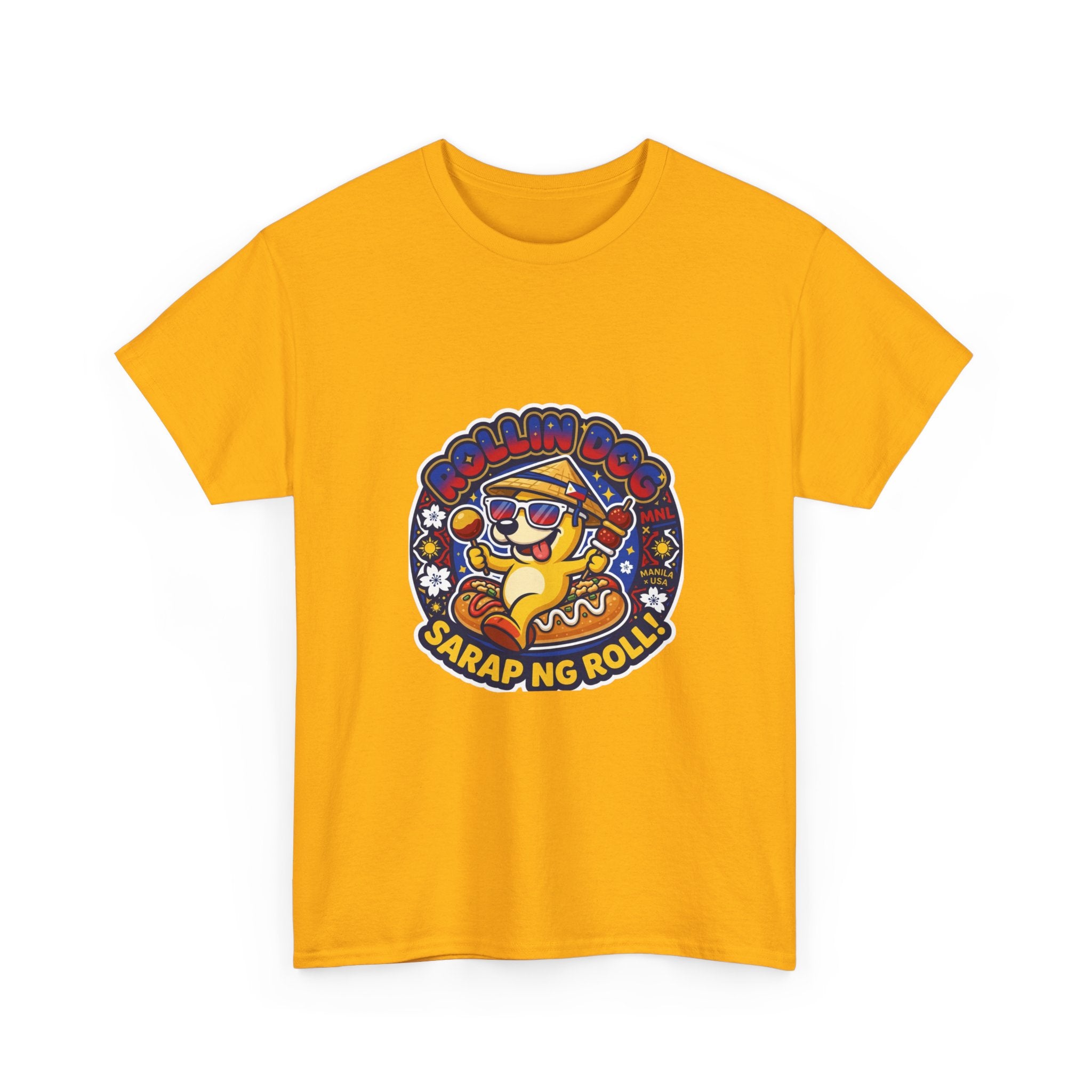 T-Shirt — 'Sarap ng Roll' Retro Cartoon Lumpia Design