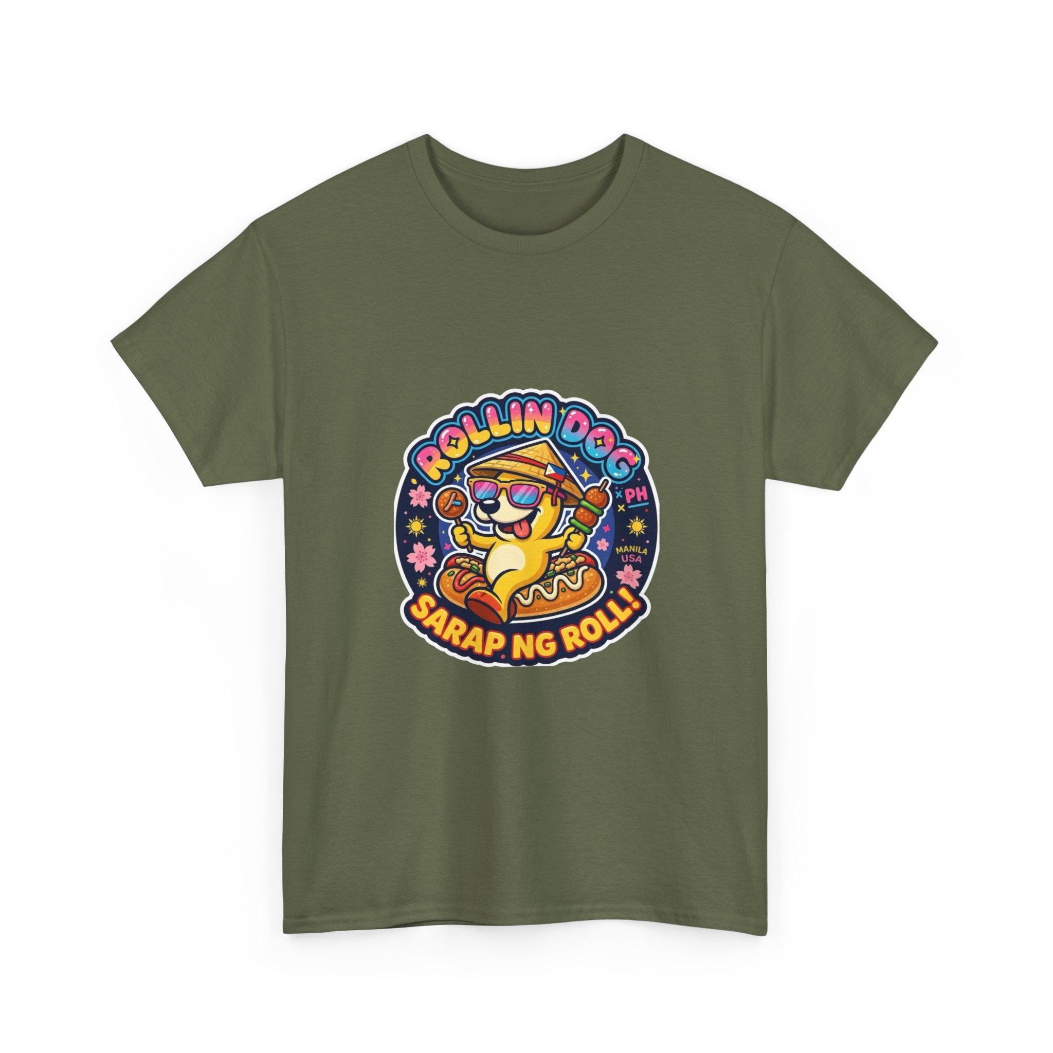T-Shirt — "Rollin Dog" Sarap ng Roll Cute Filipino Foodie Tee