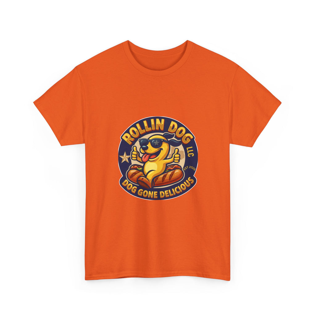 T-Shirt — "Texas Rollin Dog" Retro Hot Dog Mascot Tee