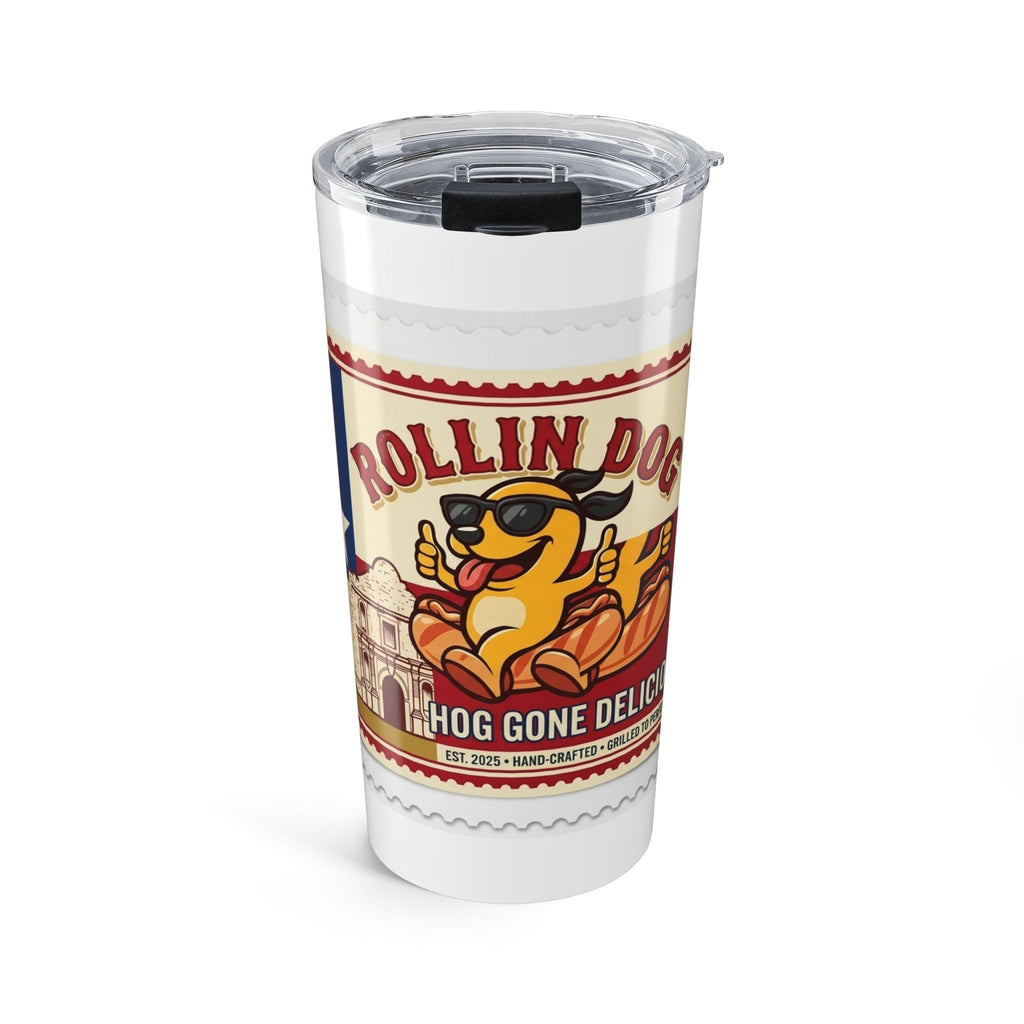 Rollin Dogs Alamo Tumbler 20oz – Retro Hot Dog & Capitol Travel Insulated Cup