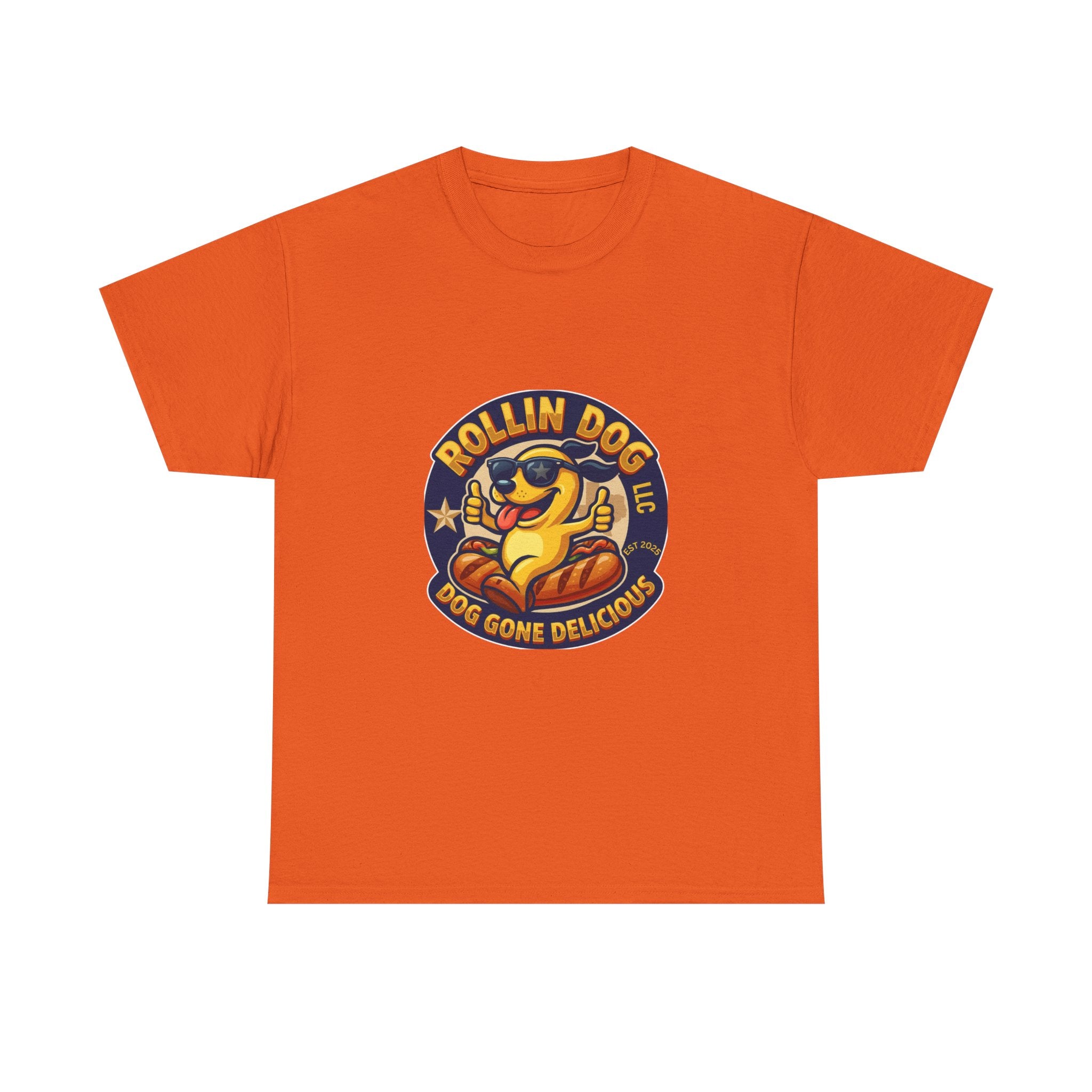 T-Shirt — "Texas Rollin Dog" Retro Hot Dog Mascot Tee
