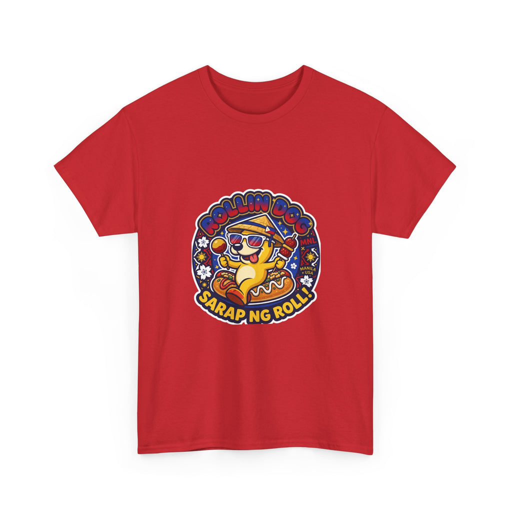 T-Shirt — 'Sarap ng Roll' Retro Cartoon Lumpia Design
