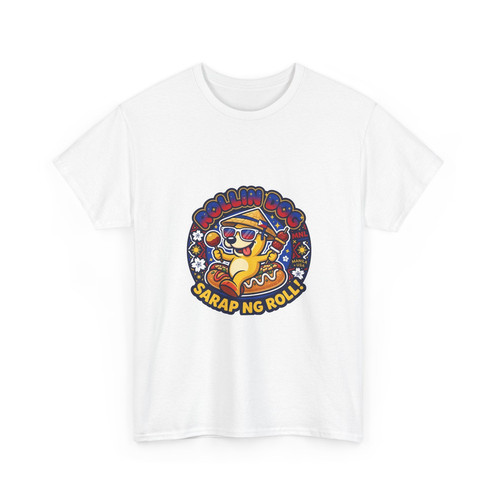 T-Shirt — 'Sarap ng Roll' Retro Cartoon Lumpia Design
