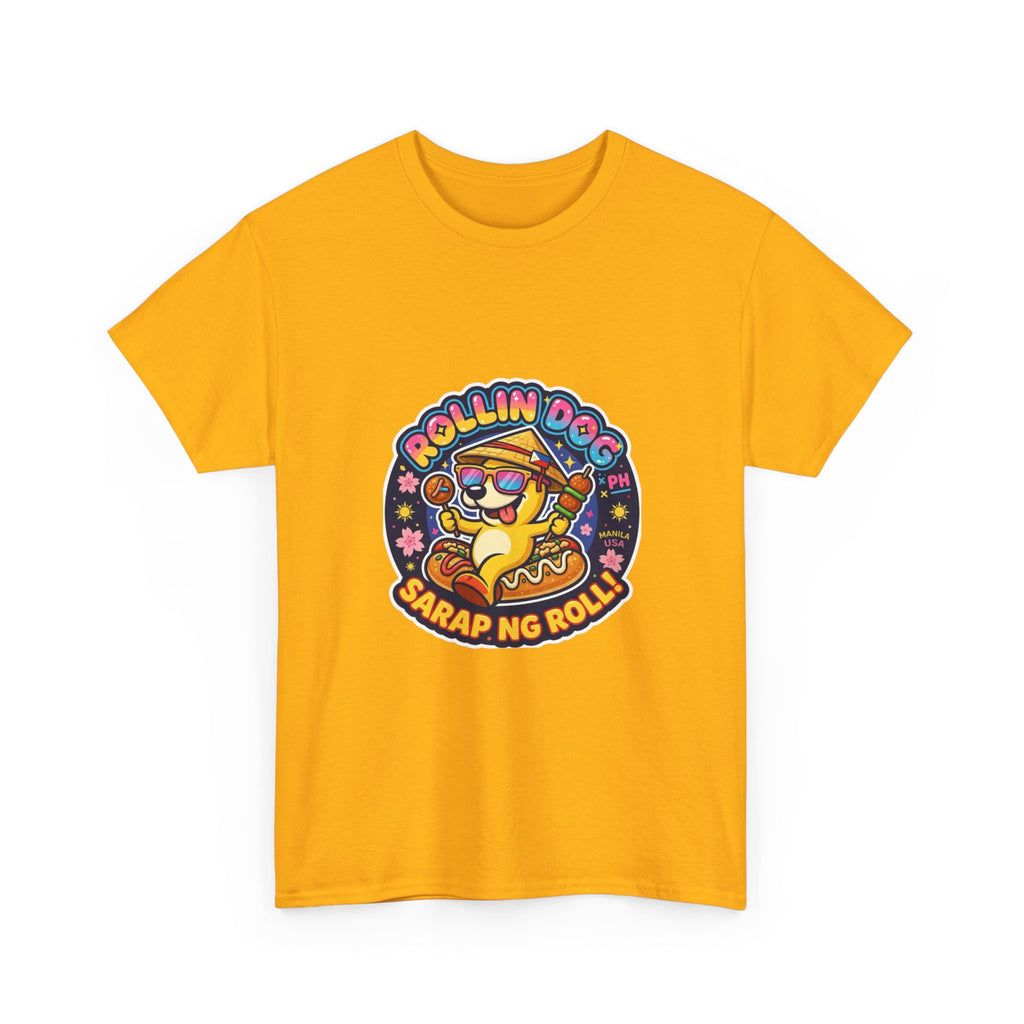 T-Shirt — "Rollin Dog" Sarap ng Roll Cute Filipino Foodie Tee