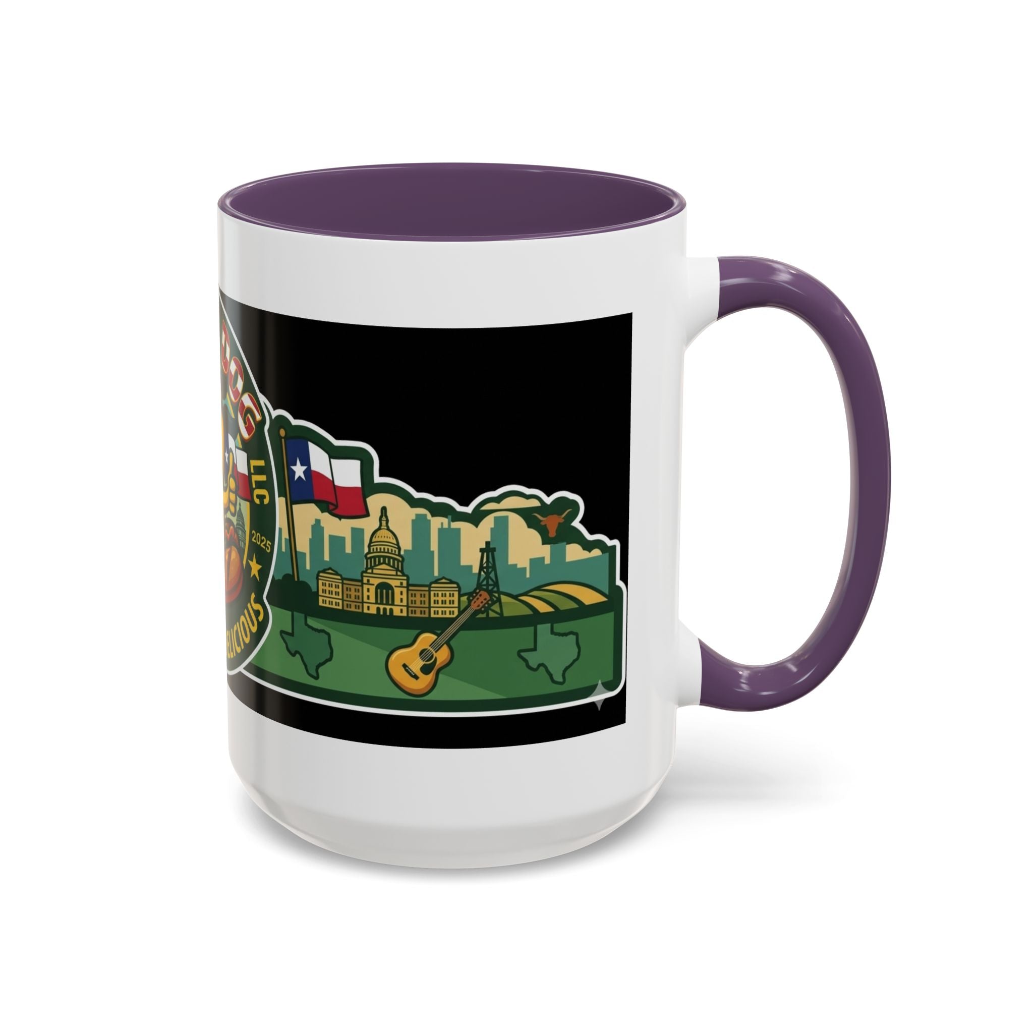 San Antonio Rollin Dog Coffee Mug — Fun Hot Dog Logo Accent Mug (11/15oz)