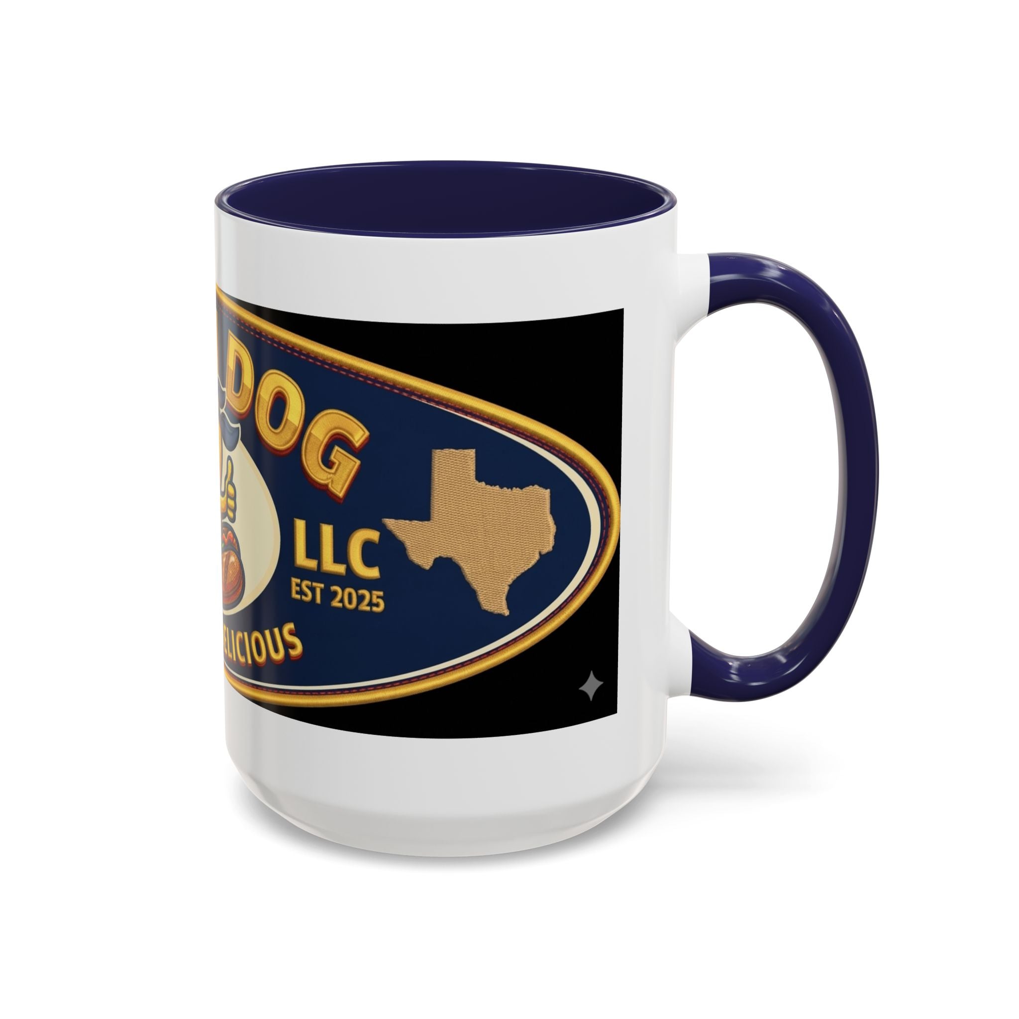 Texas Rollin Dog Coffee Mug - 'Dog Gone Delicious' Novelty Accent Mug (11/15oz)