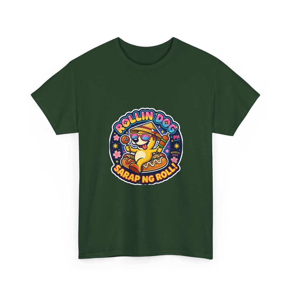 T-Shirt — "Rollin Dog" Sarap ng Roll Cute Filipino Foodie Tee