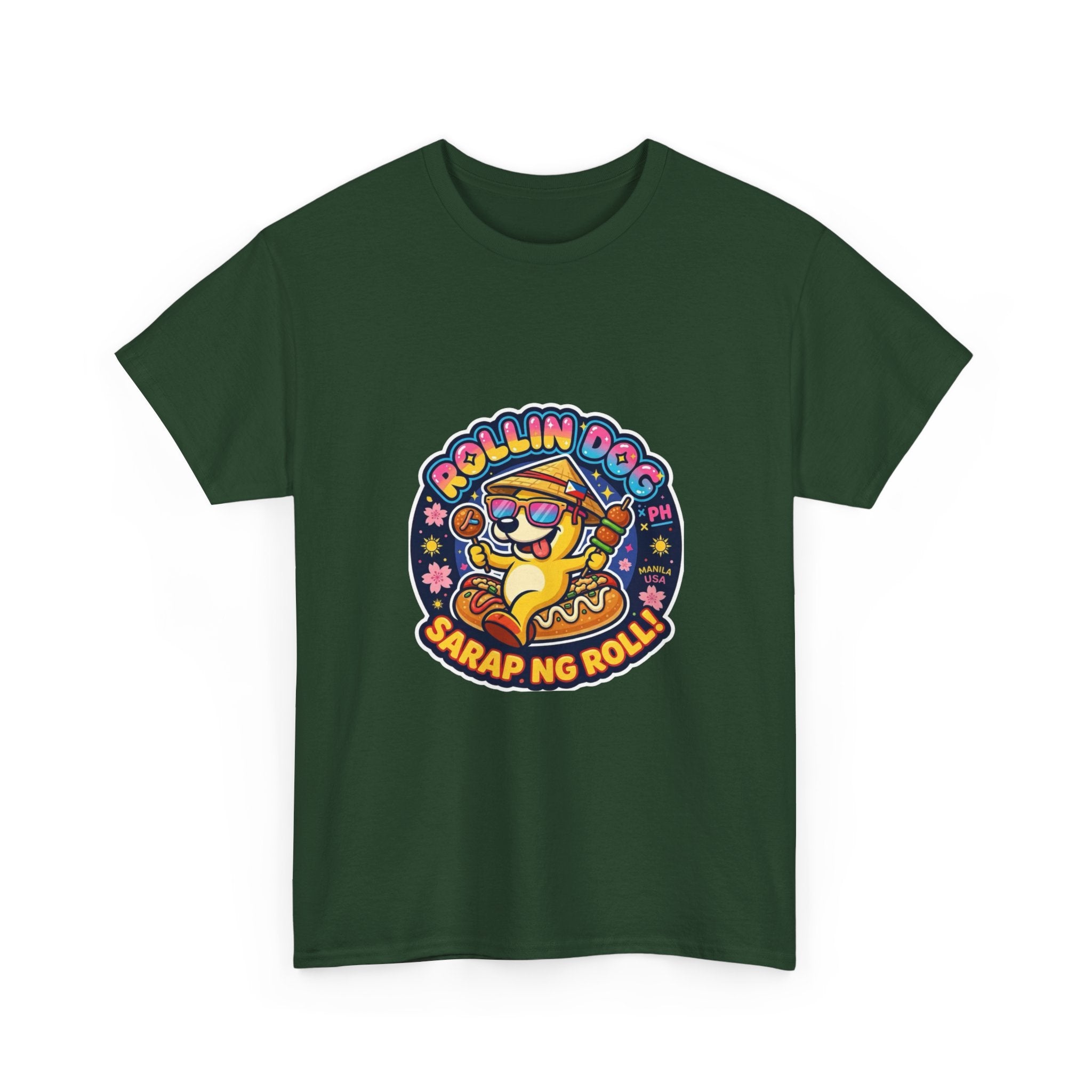 T-Shirt — "Rollin Dog" Sarap ng Roll Cute Filipino Foodie Tee
