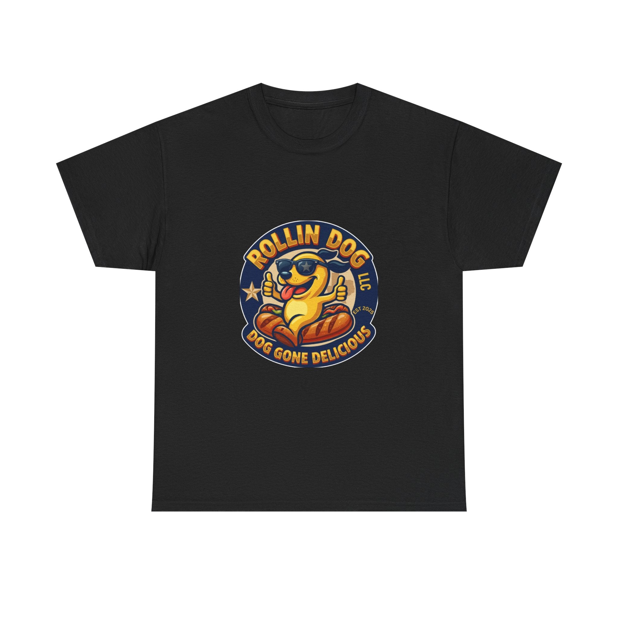 T-Shirt — "Texas Rollin Dog" Retro Hot Dog Mascot Tee