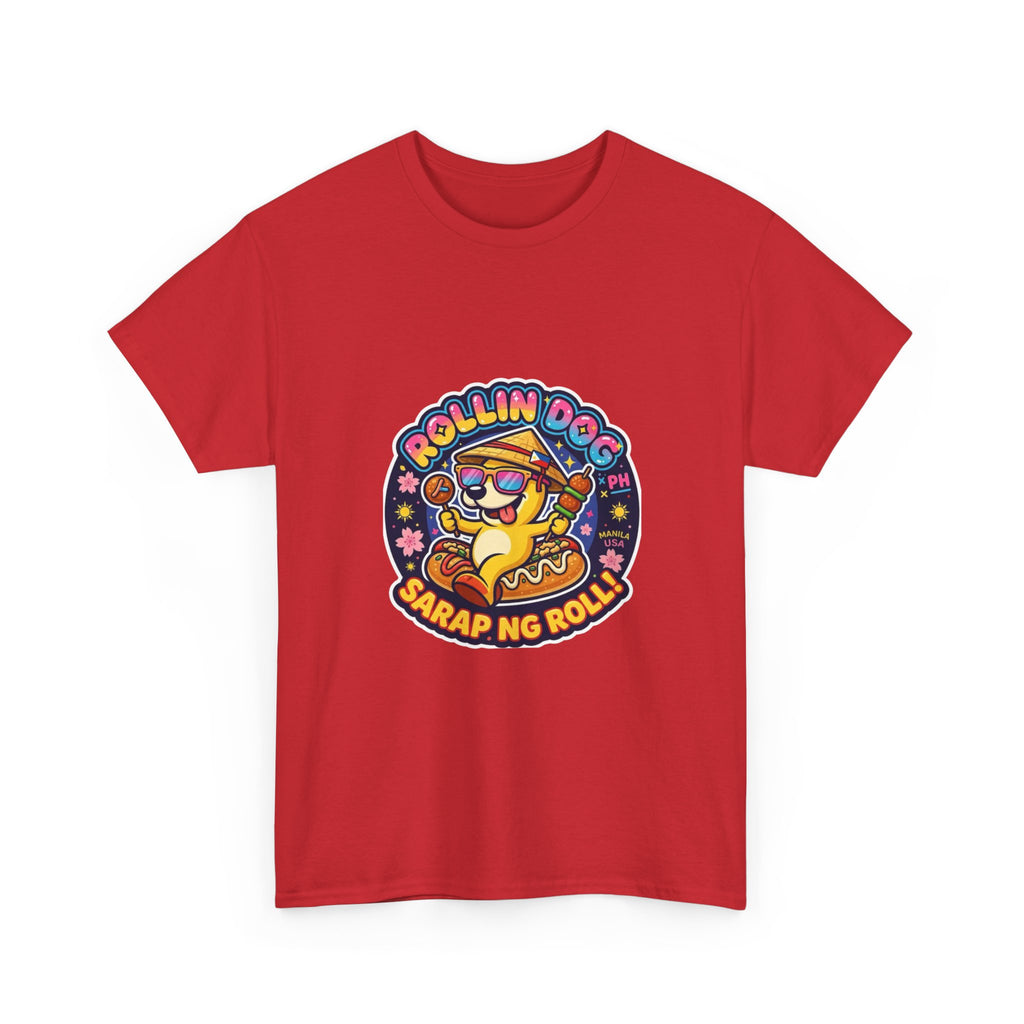 T-Shirt — "Rollin Dog" Sarap ng Roll Cute Filipino Foodie Tee