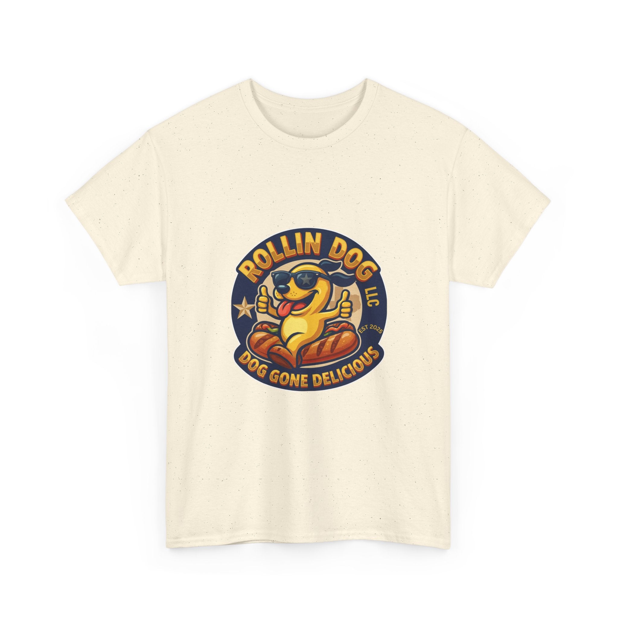 T-Shirt — "Texas Rollin Dog" Retro Hot Dog Mascot Tee