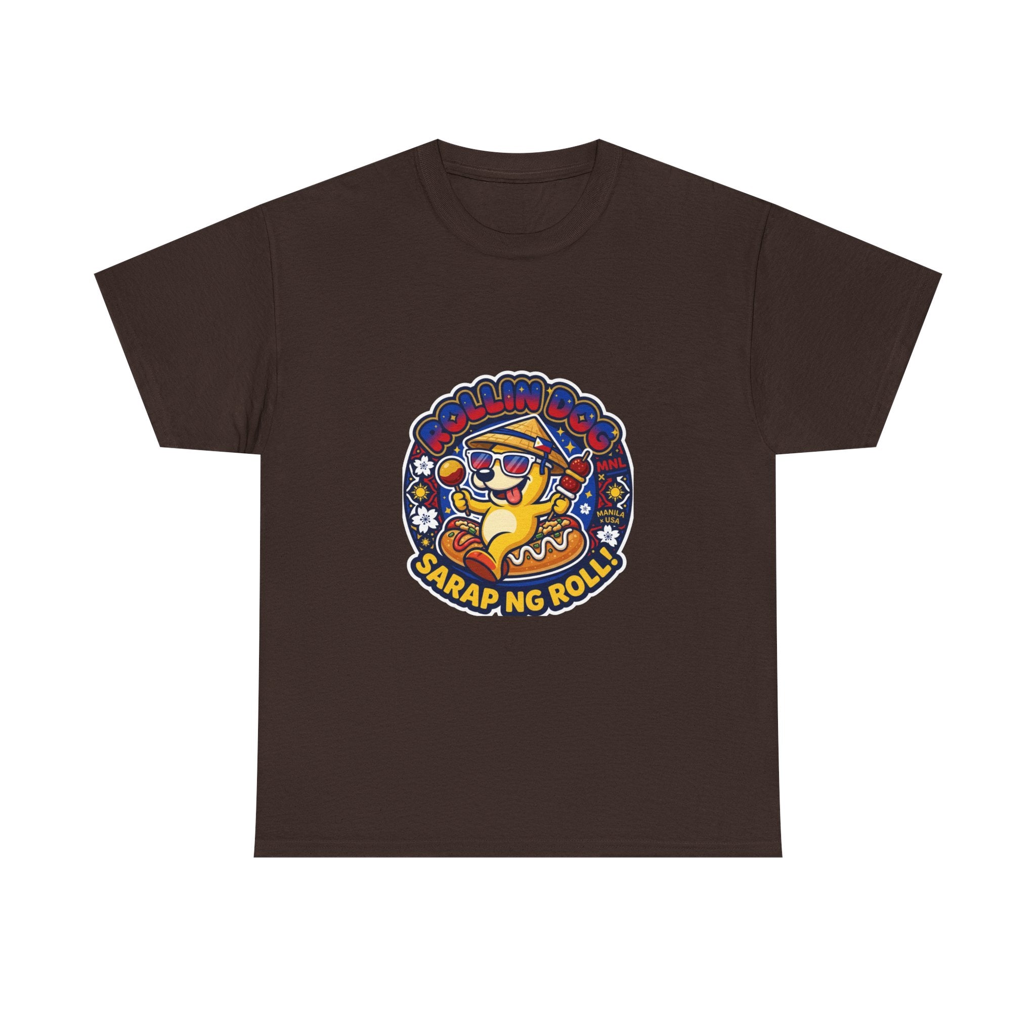 T-Shirt — 'Sarap ng Roll' Retro Cartoon Lumpia Design