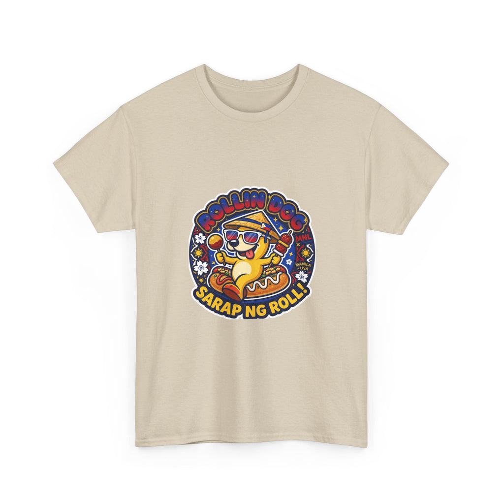 T-Shirt — 'Sarap ng Roll' Retro Cartoon Lumpia Design