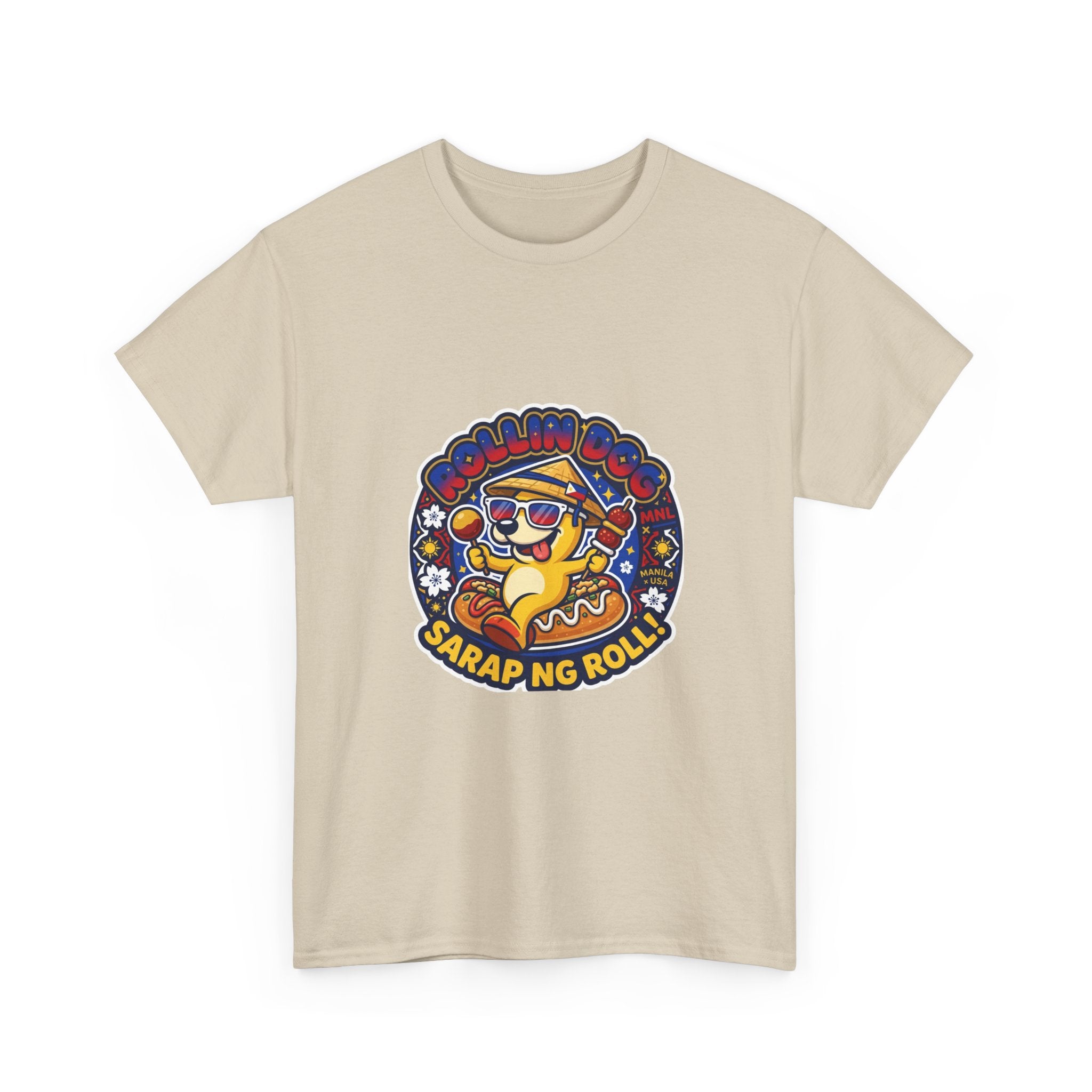 T-Shirt — 'Sarap ng Roll' Retro Cartoon Lumpia Design