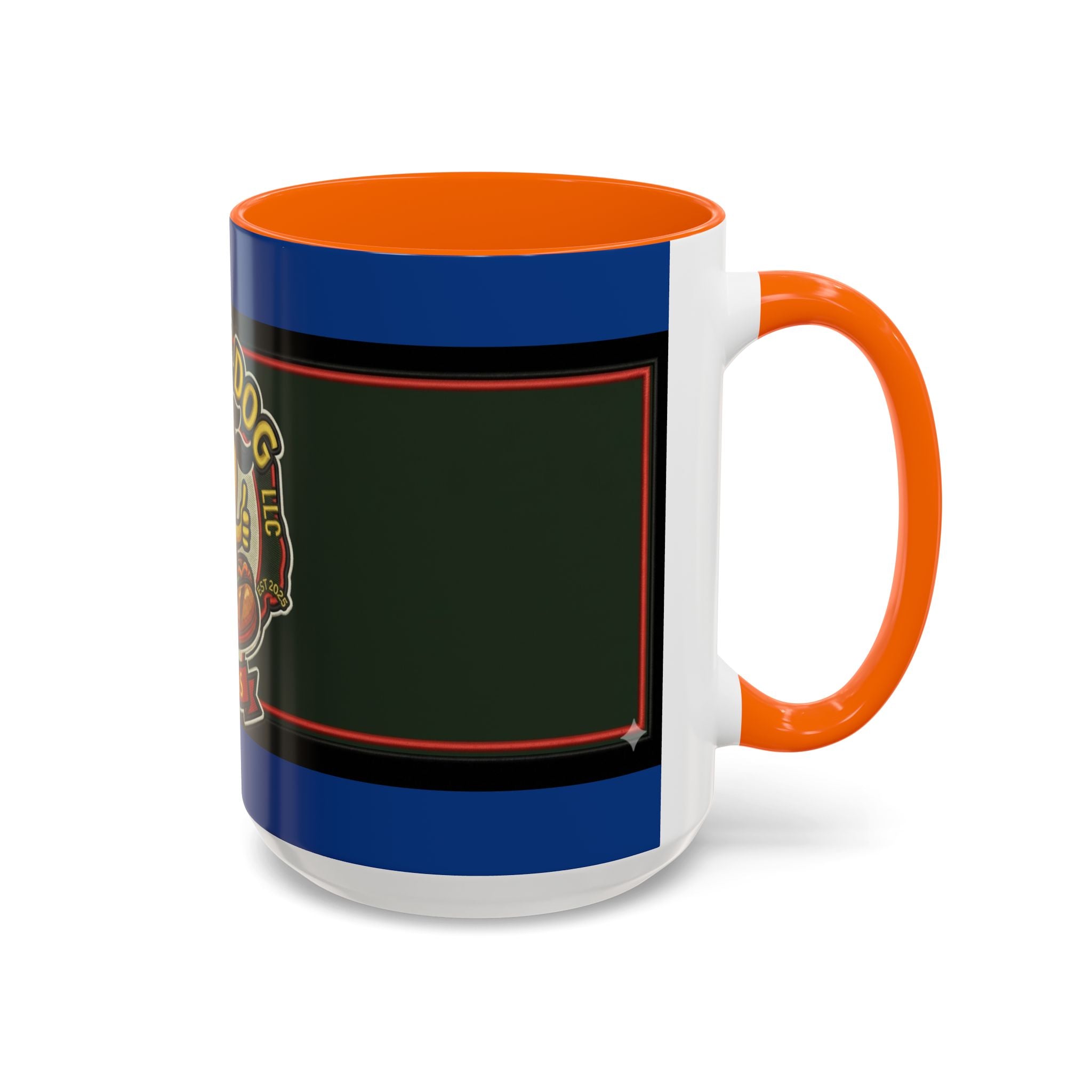 Texas Rollin Dog 'Dog Gone Delicious' Accent Coffee Mug – Fun Hot Dog Logo 11/15oz