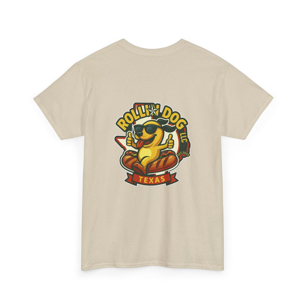 Rollin' Dog Texas T-Shirt — Retro Hot Dog Logo Tee
