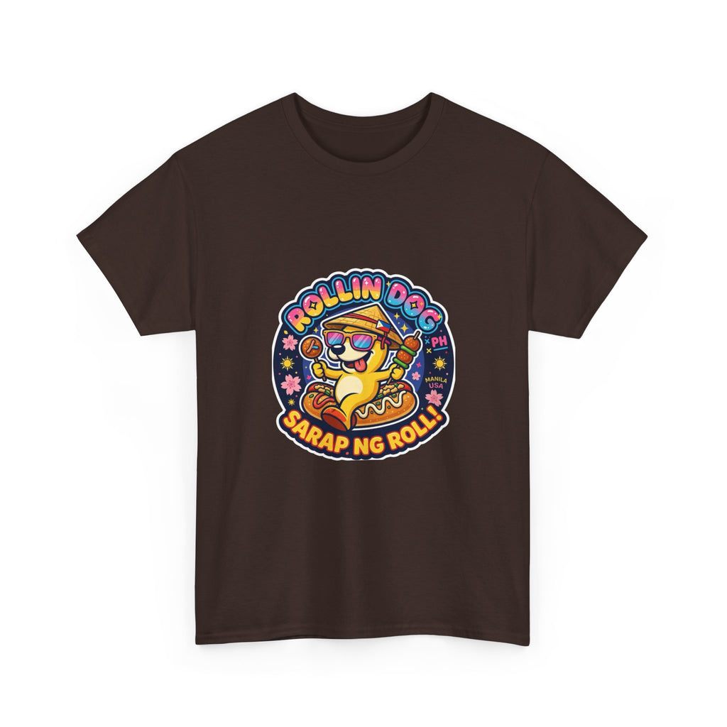 T-Shirt — "Rollin Dog" Sarap ng Roll Cute Filipino Foodie Tee